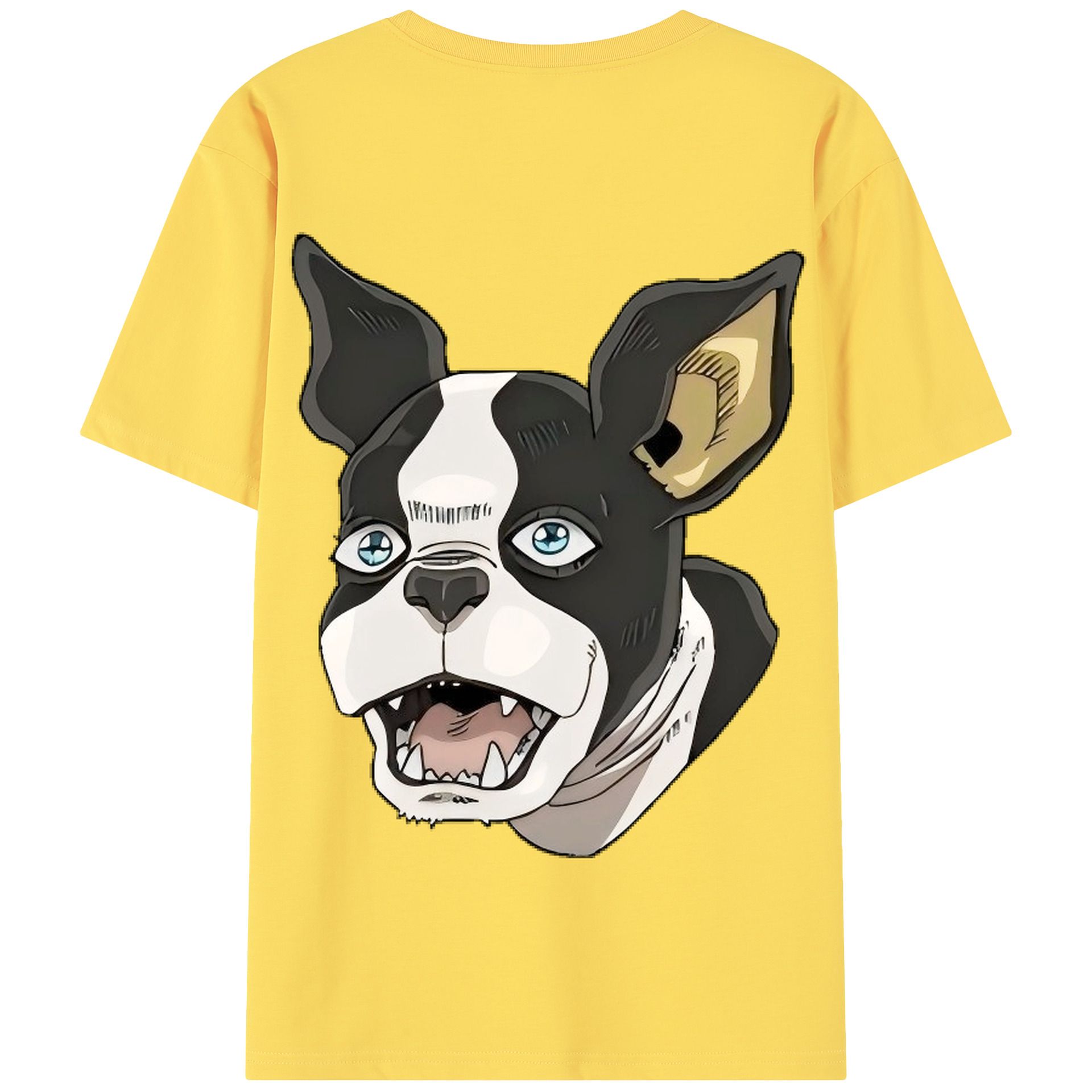 （画像用） ジョジョの奇妙な冒険 イギー JoJo's Bizarre Adventure Iggy 綿100％半袖Tシャツ（背面プリント）