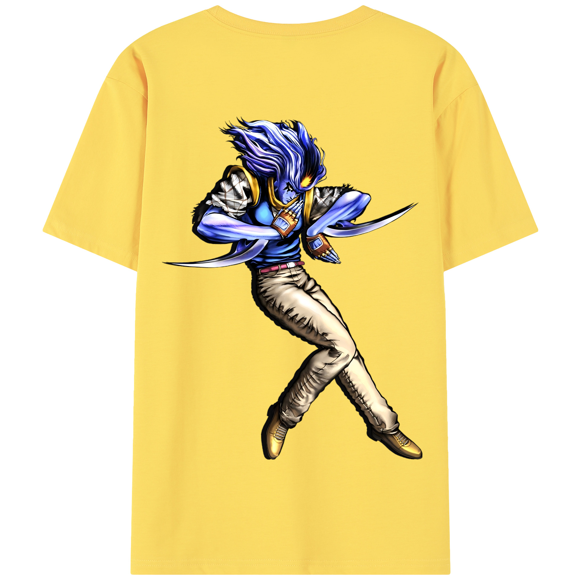 （画像用） ジョジョの奇妙な冒険 JoJo's Bizarre Adventure 綿100％半袖Tシャツ（背面プリント）