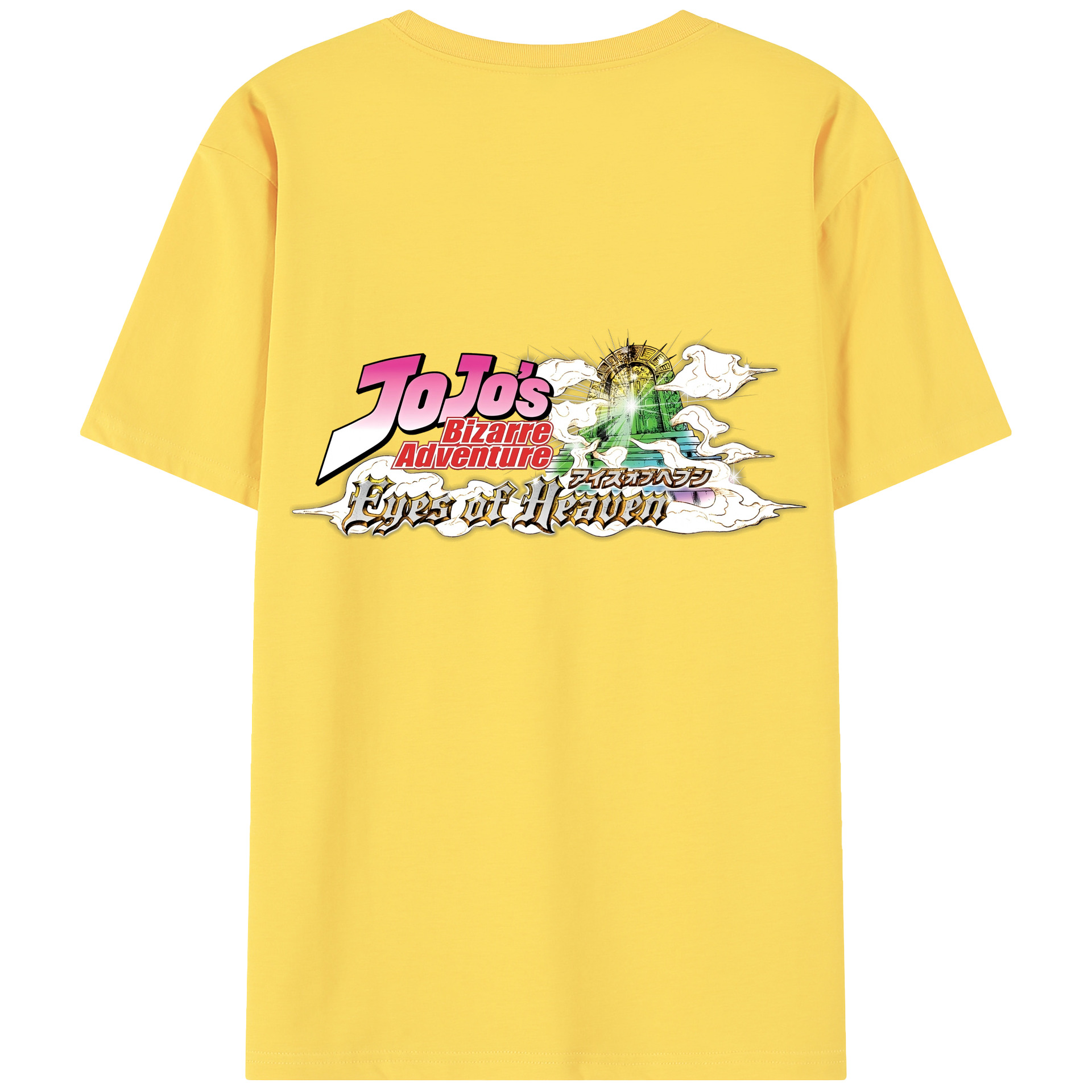 （画像用） ジョジョの奇妙な冒険 JoJo's Bizarre Adventure 綿100％半袖Tシャツ（背面プリント）
