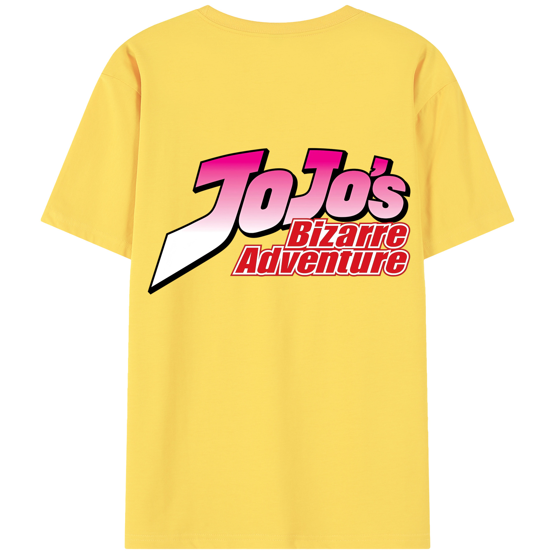 （画像用） ジョジョの奇妙な冒険 JoJo's Bizarre Adventure 綿100％半袖Tシャツ（背面プリント）
