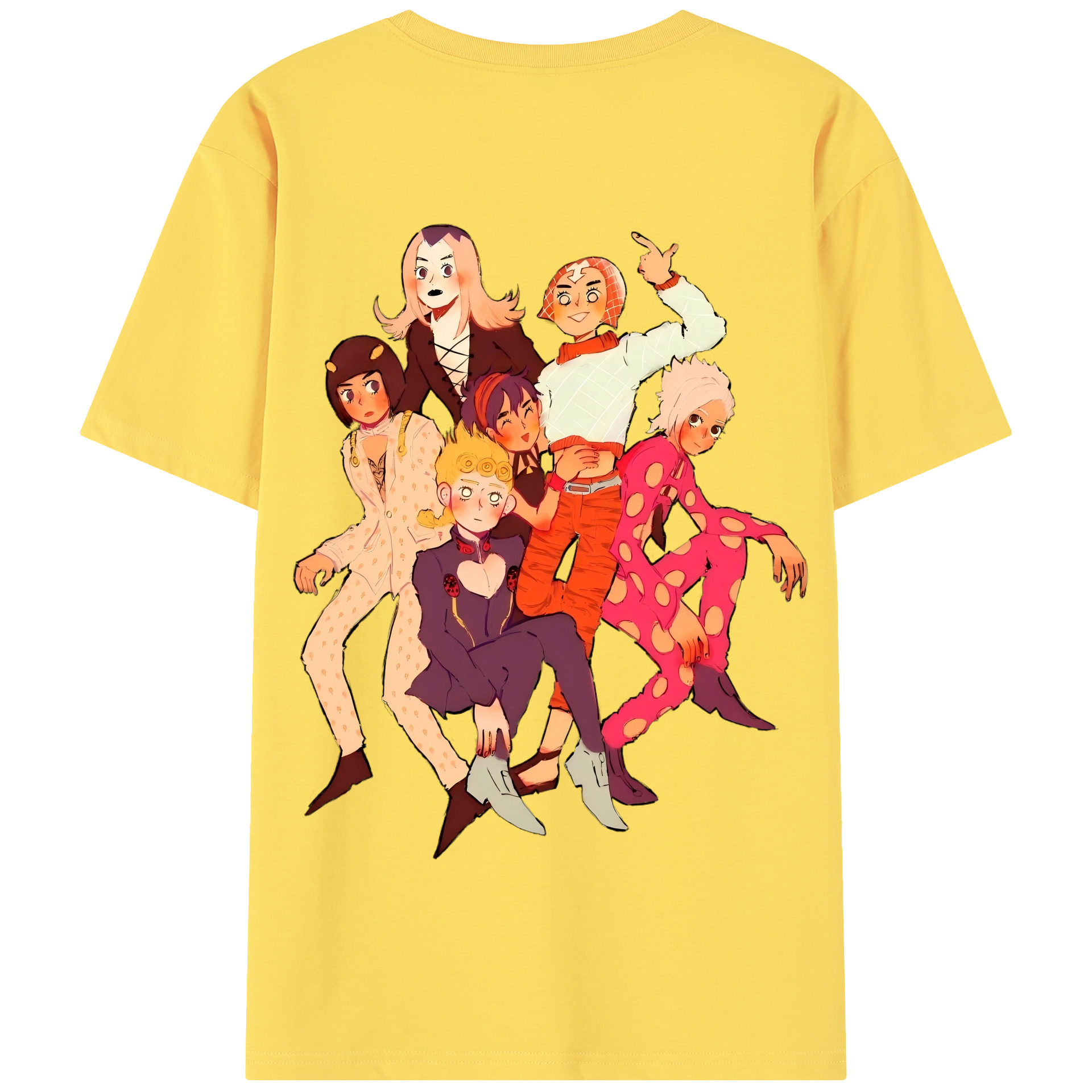 （画像用） ジョジョの奇妙な冒険 JoJo's Bizarre Adventure 綿100％半袖Tシャツ（背面プリント）