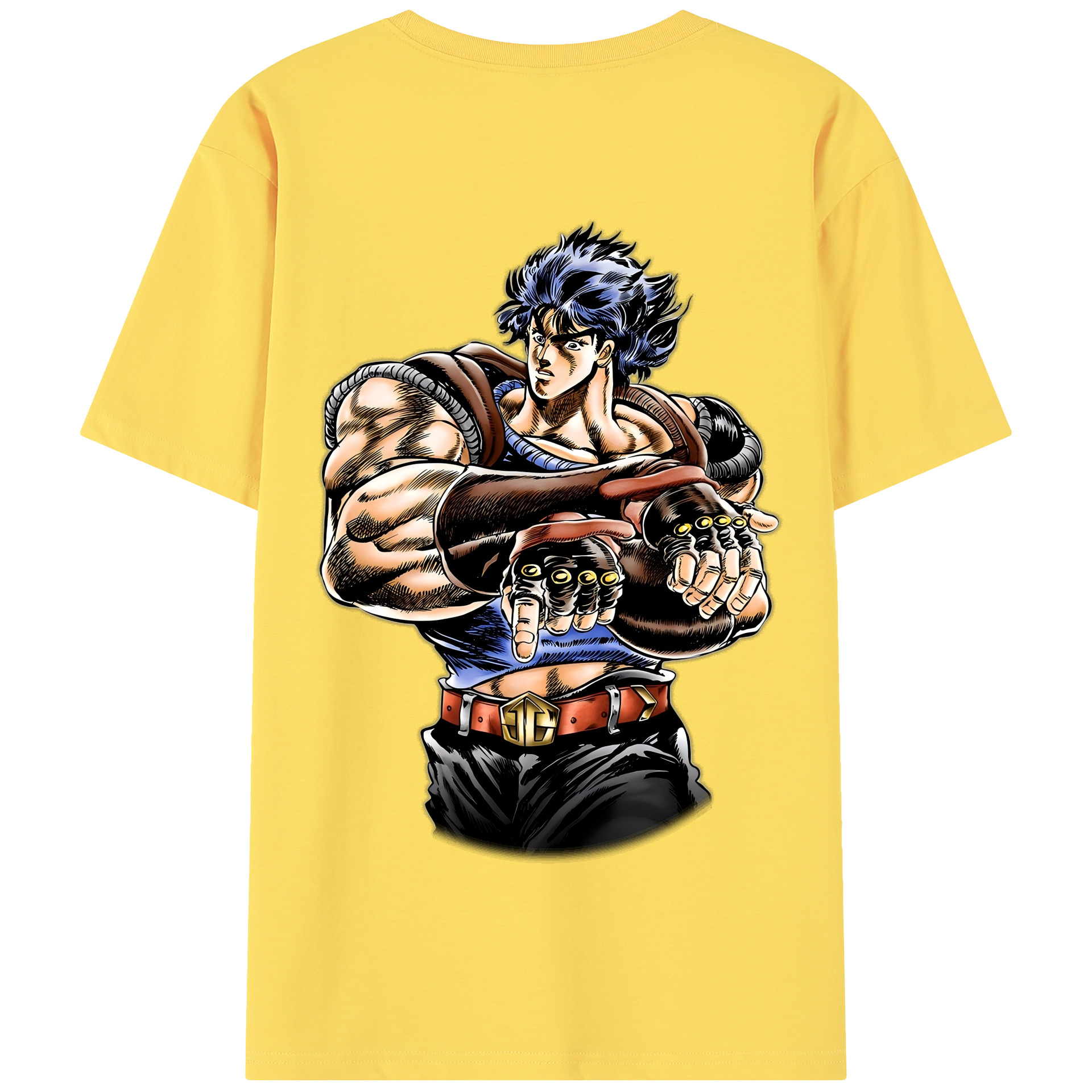 （画像用） ジョジョの奇妙な冒険 /ジョナサン?ジョースター JoJo's Bizarre Adventure Jonathan Joestar 綿100％半袖Tシャツ（背面プリント）