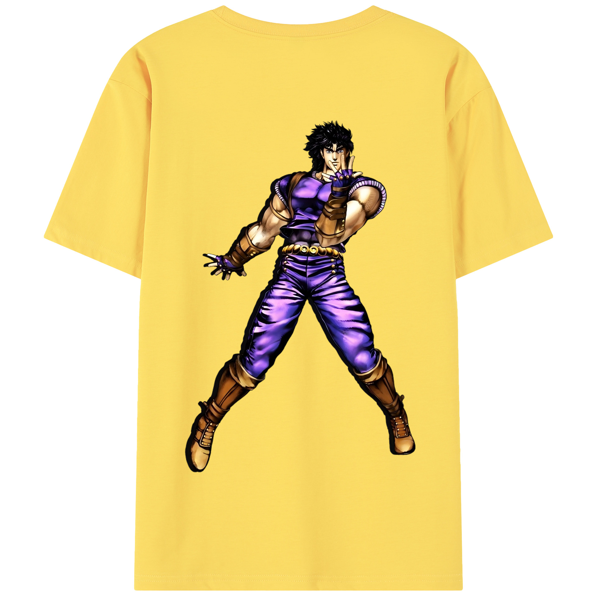（画像用） ジョジョの奇妙な冒険 /ジョナサン?ジョースター JoJo's Bizarre Adventure Jonathan Joestar 綿100％半袖Tシャツ（背面プリント）