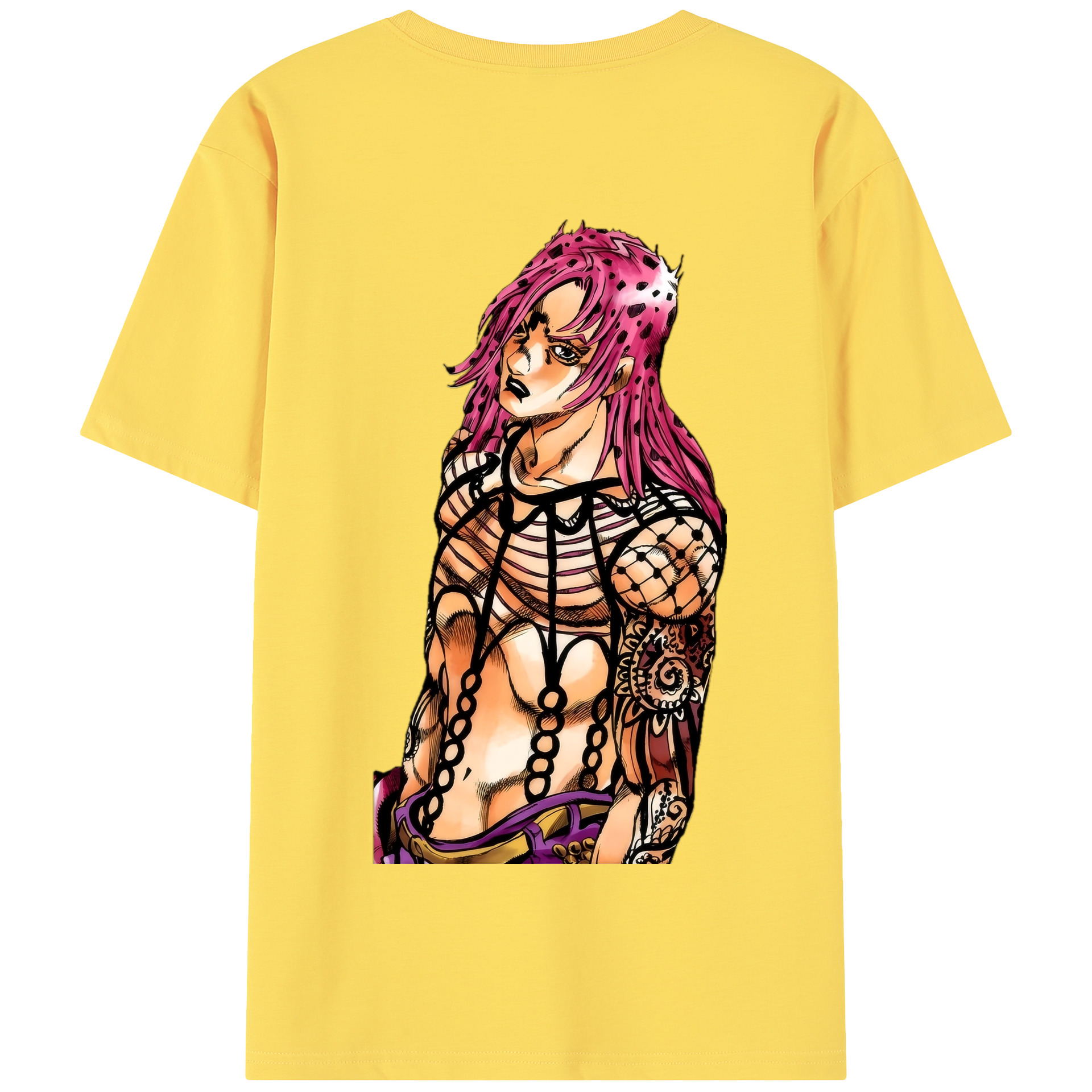 （画像用） ジョジョの奇妙な冒険 ビネガー?ドッピオ JoJo's Bizarre Adventure Vinegar Doppio 綿100％半袖Tシャツ（背面プリント）