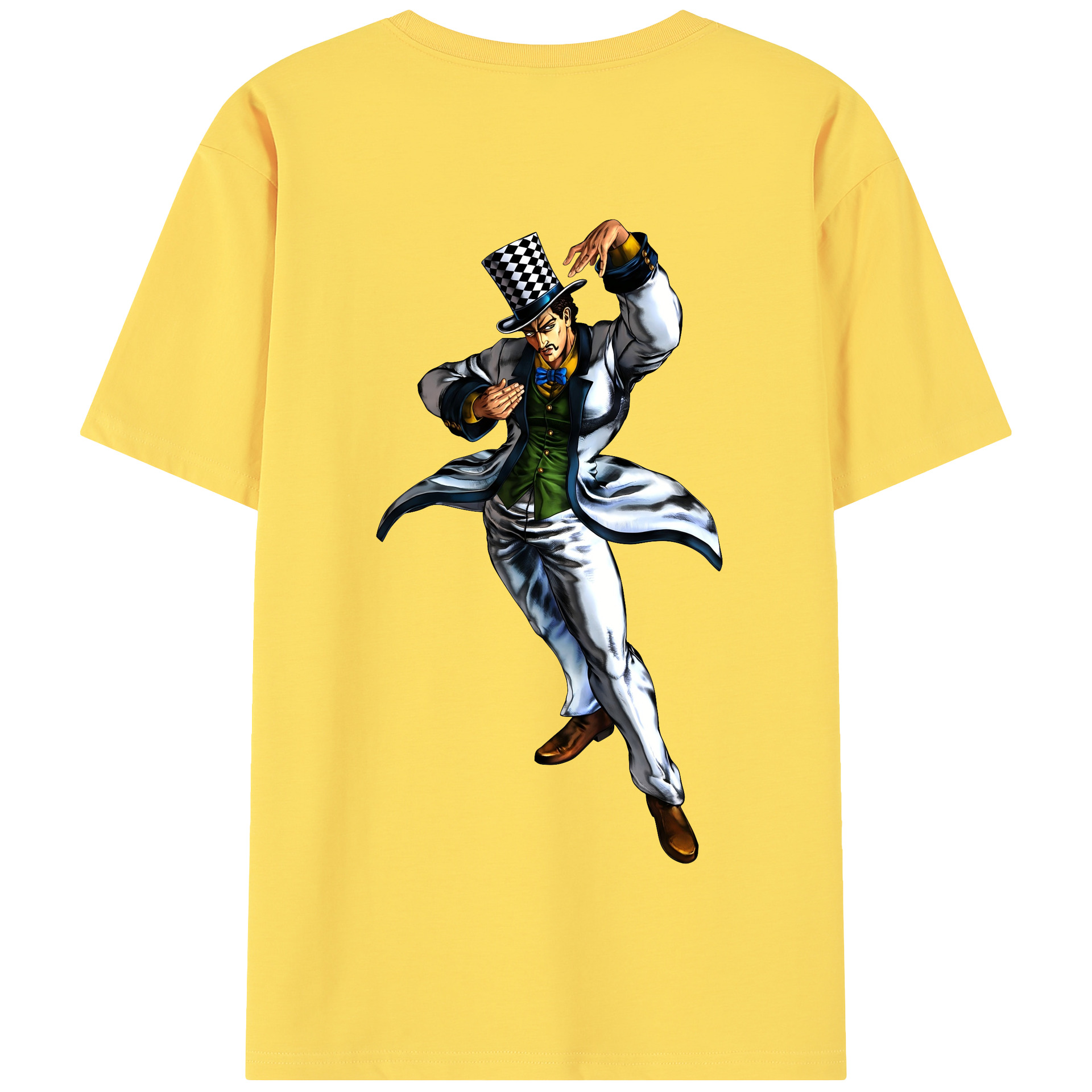 （画像用） ジョジョの奇妙な冒険 ウィル?アントニオ?ツェペリ JoJo's Bizarre Adventure Will Anthonio Zeppeli 綿100％半袖Tシャツ（背面プリント）