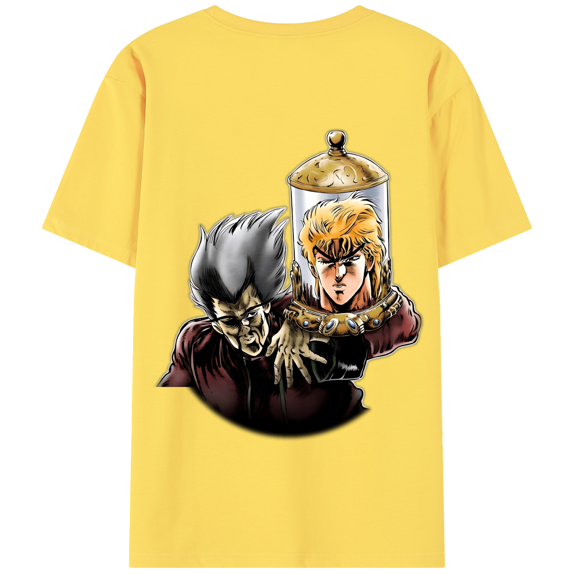 （画像用） ジョジョの奇妙な冒険 ディオ?ブランドー JoJo's Bizarre Adventure Dio Brando 綿100％半袖Tシャツ（背面プリント）