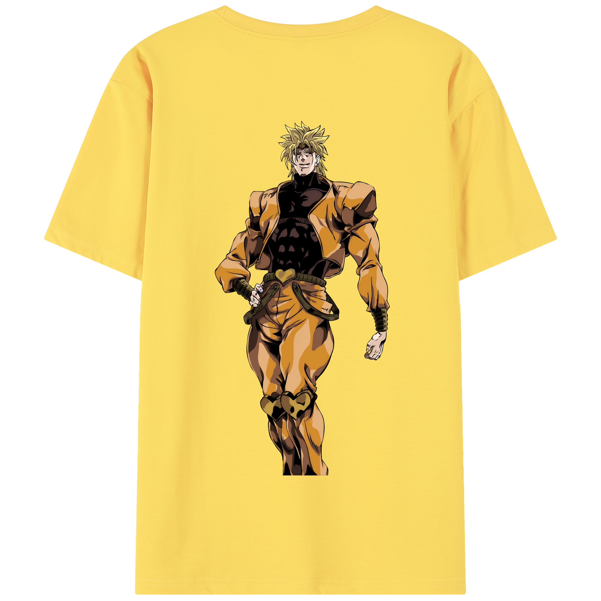 （画像用） ジョジョの奇妙な冒険 ディオ?ブランドー JoJo's Bizarre Adventure Dio Brando 綿100％半袖Tシャツ（背面プリント）
