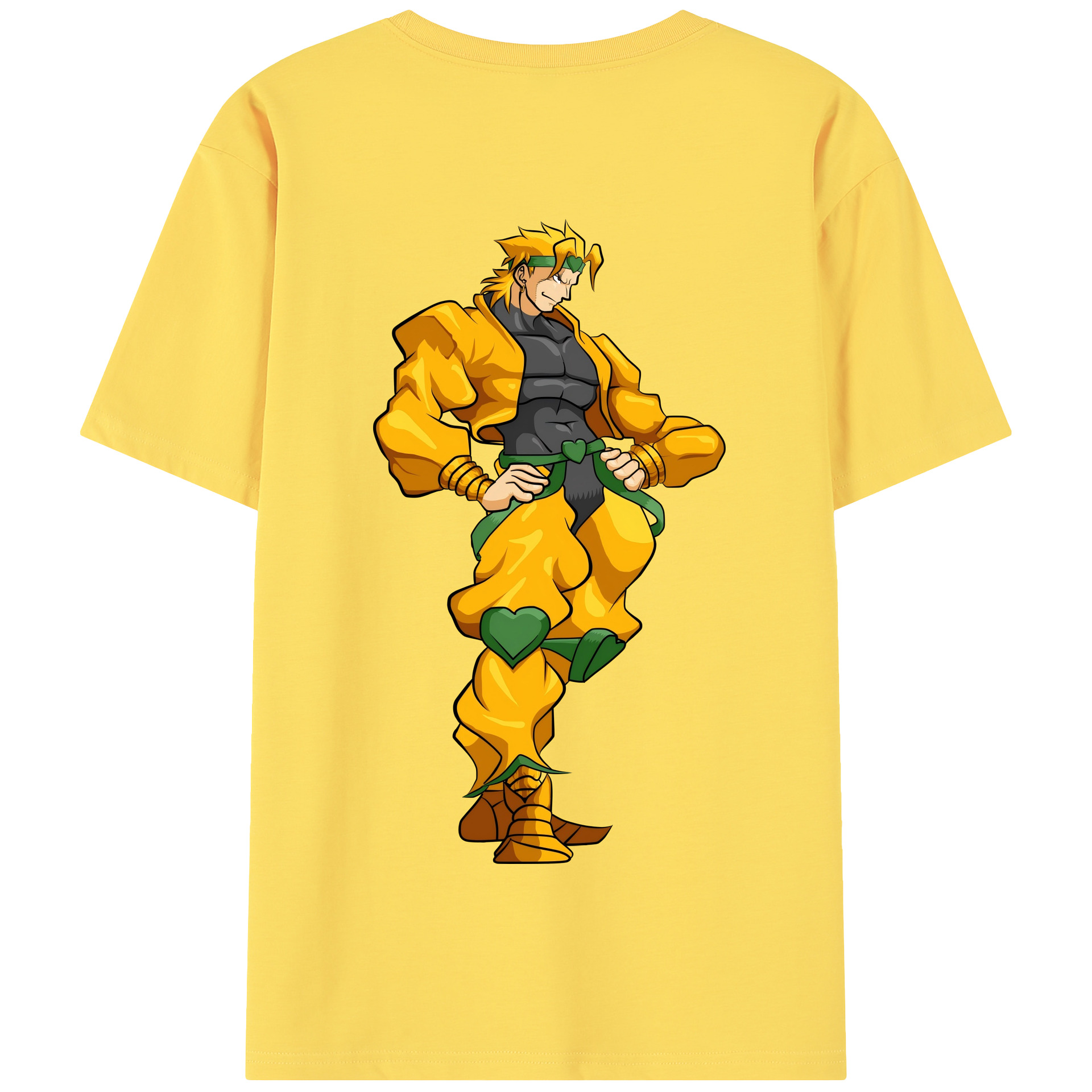 （画像用） ジョジョの奇妙な冒険 ディオ?ブランドー JoJo's Bizarre Adventure Dio Brando 綿100％半袖Tシャツ（背面プリント）