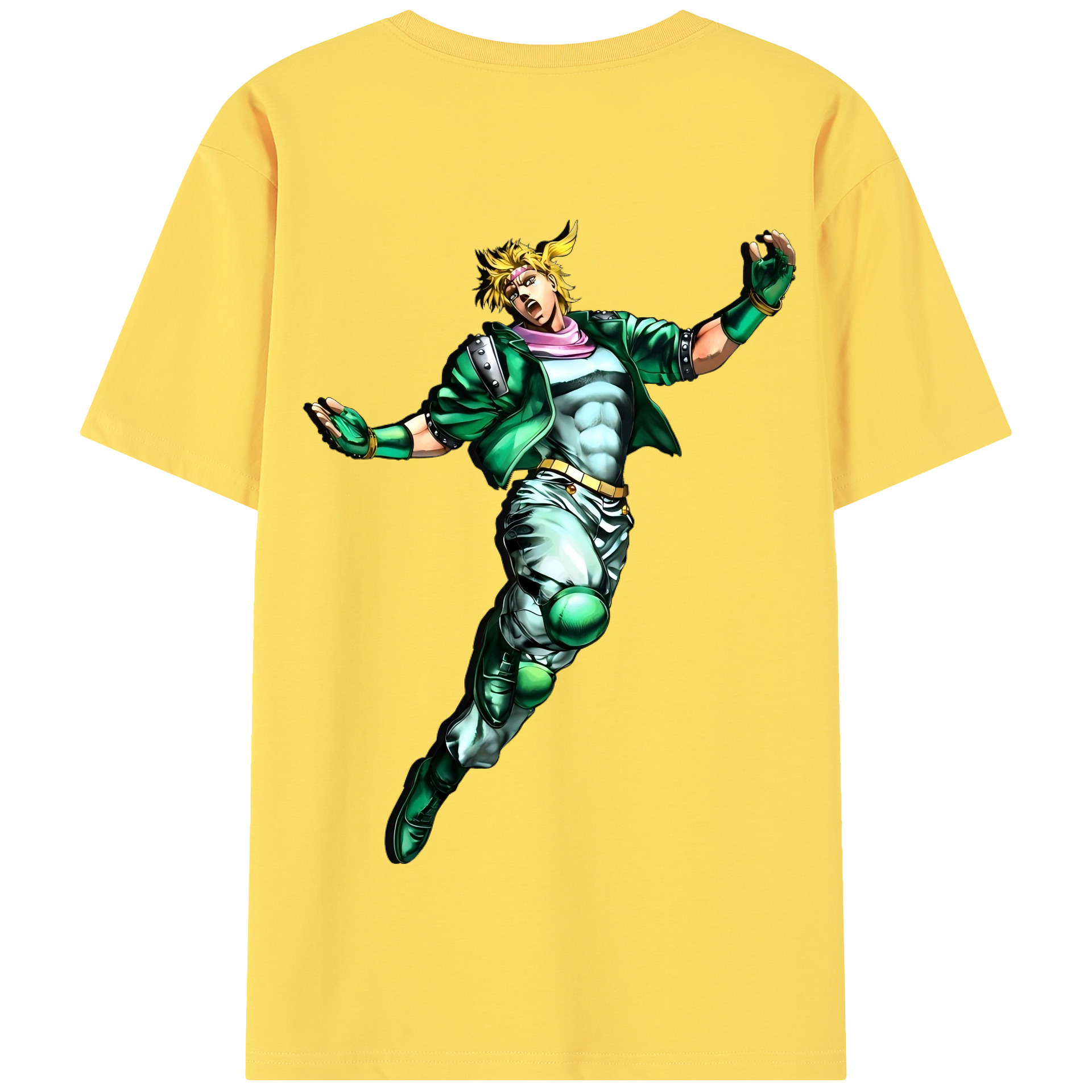 （画像用） ジョジョの奇妙な冒険 ディオ?ブランドー JoJo's Bizarre Adventure Dio Brando 綿100％半袖Tシャツ（背面プリント）