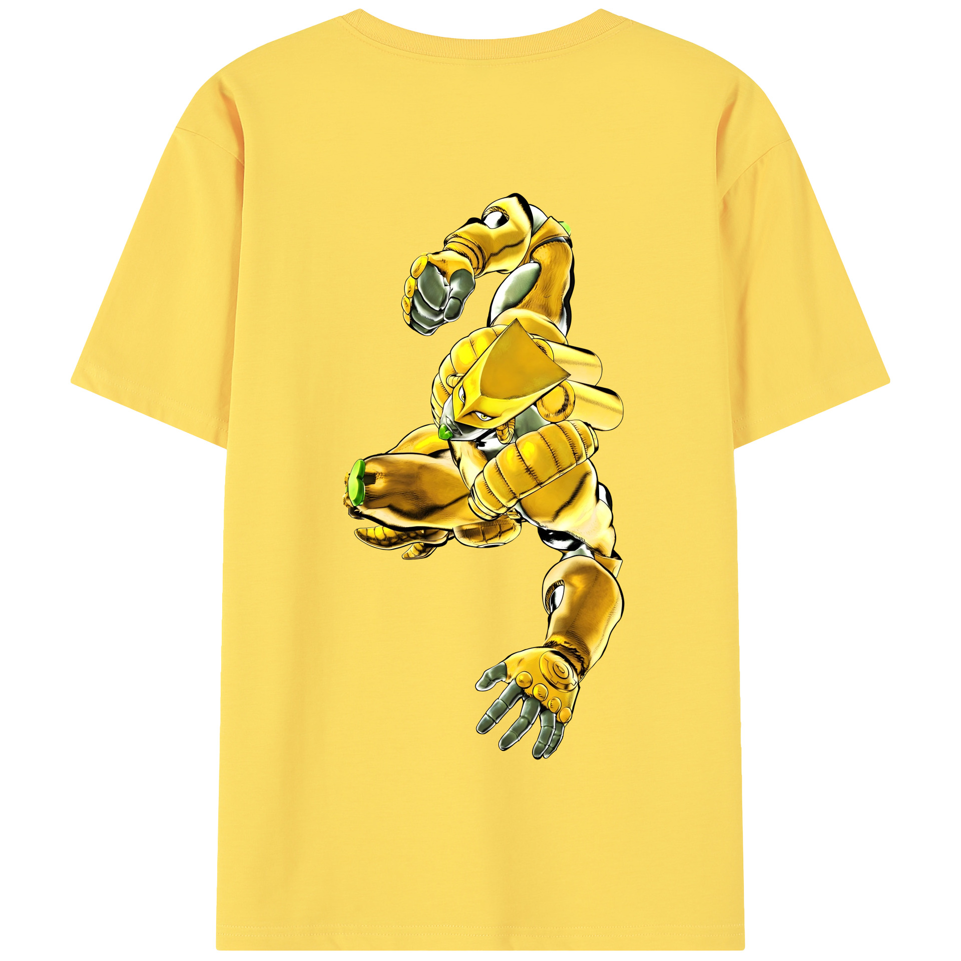 （画像用） ジョジョの奇妙な冒険 ディオ?ブランドー JoJo's Bizarre Adventure Dio Brando 綿100％半袖Tシャツ（背面プリント）