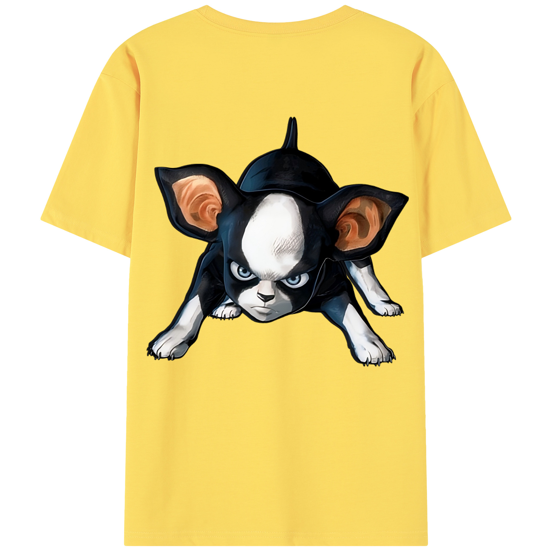 （画像用） ジョジョの奇妙な冒険 イギー JoJo's Bizarre Adventure Iggy 綿100％半袖Tシャツ（背面プリント）