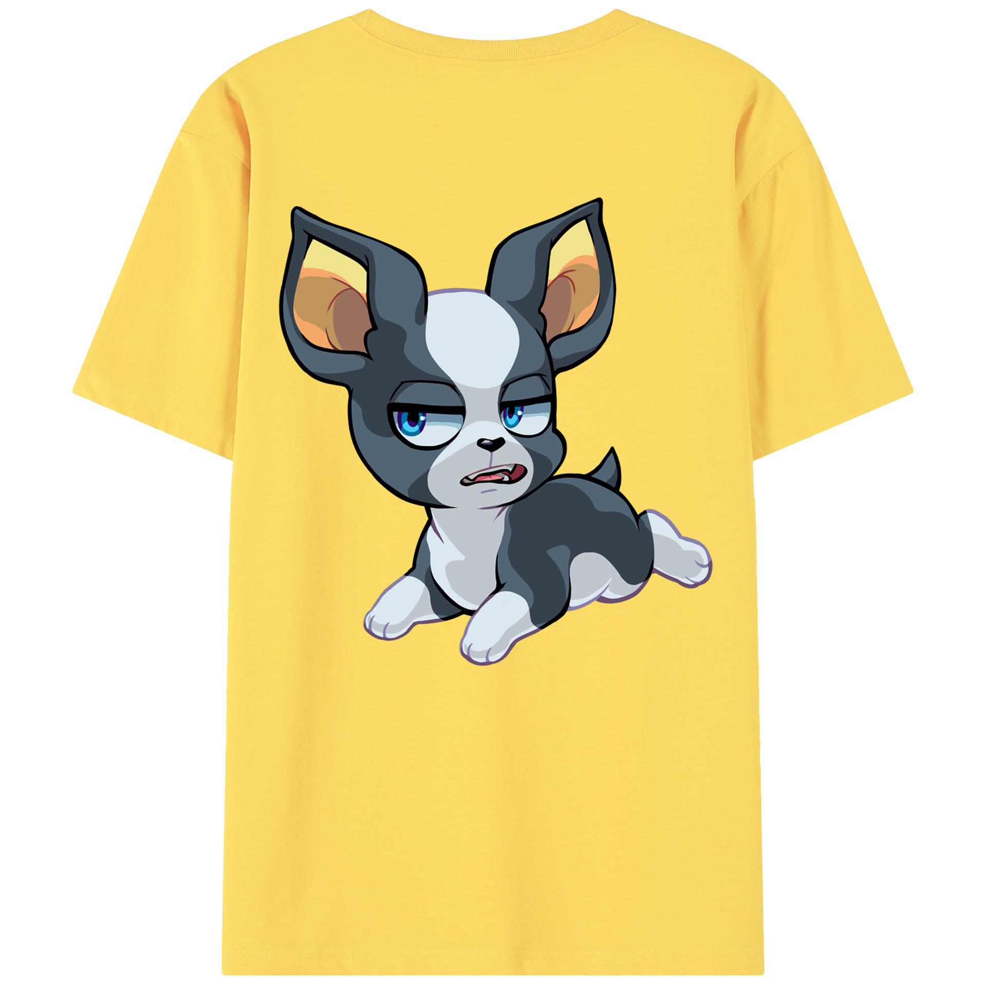 （画像用） ジョジョの奇妙な冒険 イギー JoJo's Bizarre Adventure Iggy 綿100％半袖Tシャツ（背面プリント）