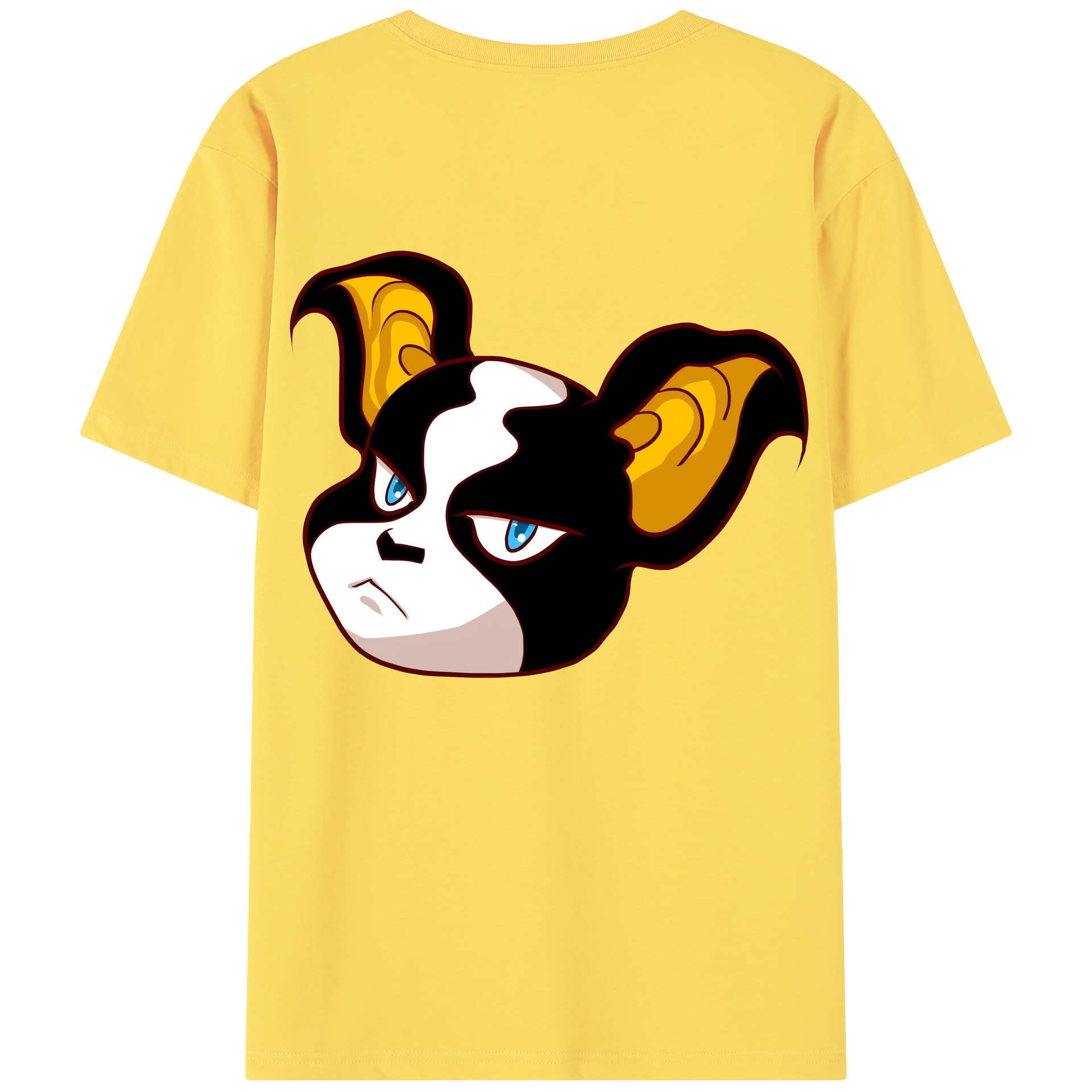 （画像用） ジョジョの奇妙な冒険 イギー JoJo's Bizarre Adventure Iggy 綿100％半袖Tシャツ（背面プリント）
