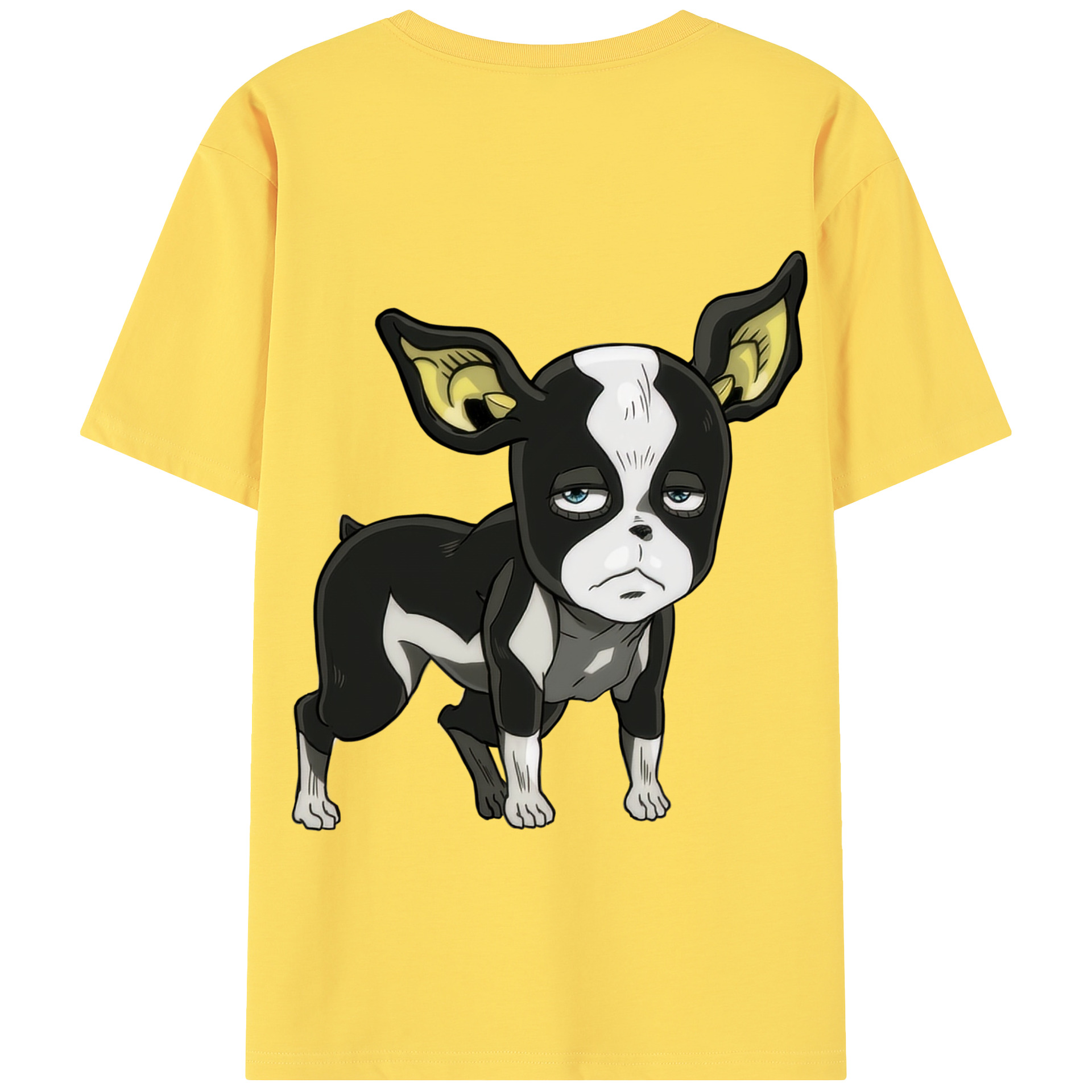 （画像用） ジョジョの奇妙な冒険 イギー JoJo's Bizarre Adventure Iggy 綿100％半袖Tシャツ（背面プリント）