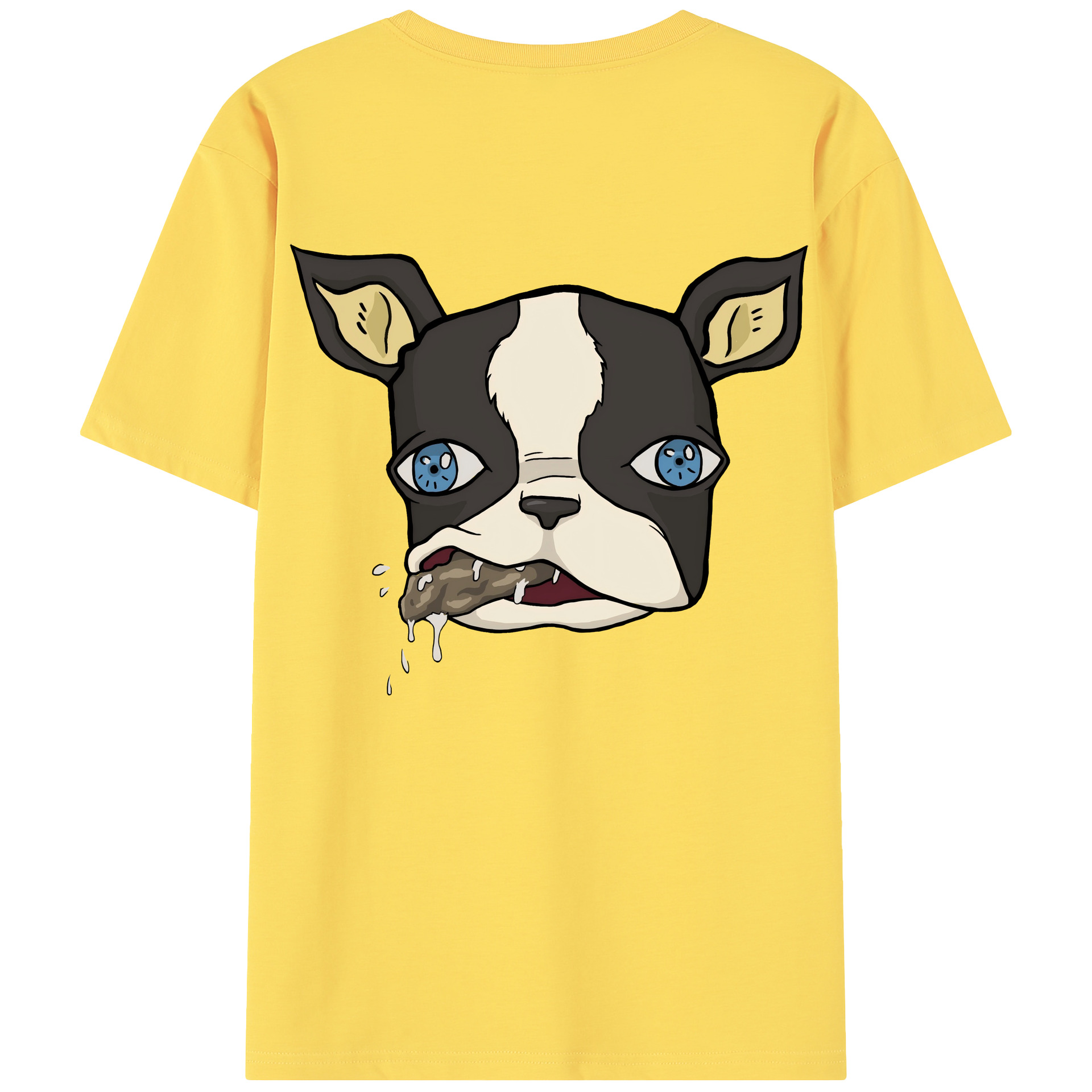 （画像用） ジョジョの奇妙な冒険 イギー JoJo's Bizarre Adventure Iggy 綿100％半袖Tシャツ（背面プリント）