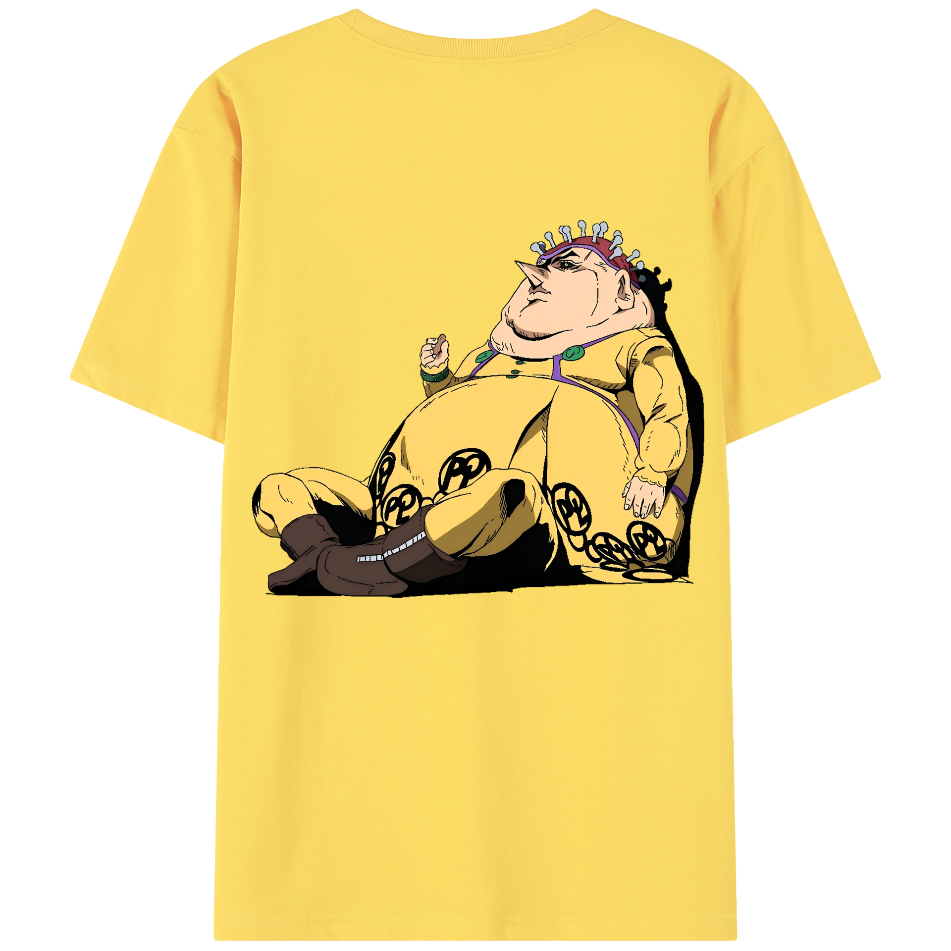 （画像用） ジョジョの奇妙な冒険 ポルポ JoJo's Bizarre Adventure Polpo 綿100％半袖Tシャツ（背面プリント）