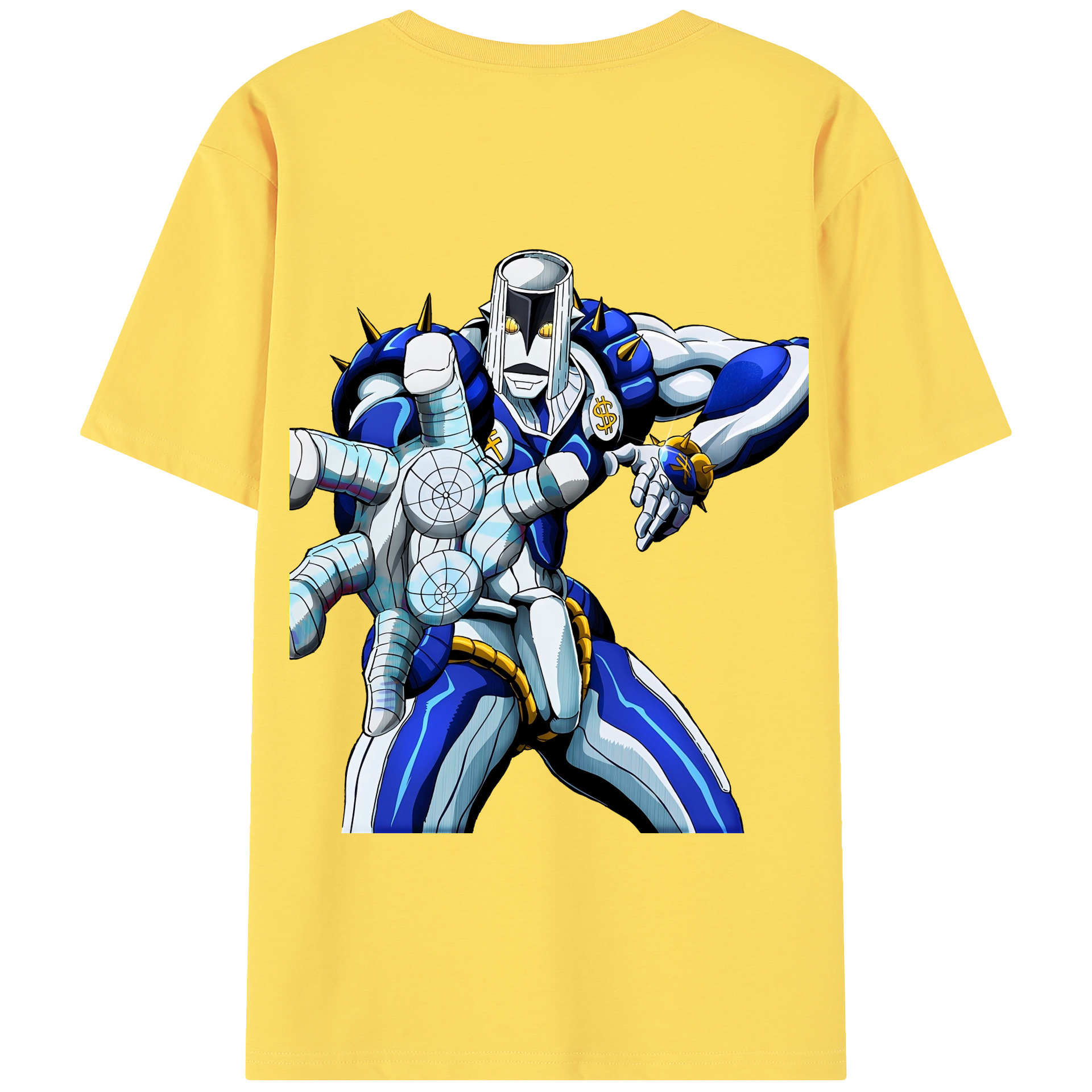 （画像用） ジョジョの奇妙な冒険 虹村億泰 にじむら おくやす JoJo's Bizarre Adventure Nijimura Okuyasu 綿100％半袖Tシャツ（背面プリント）