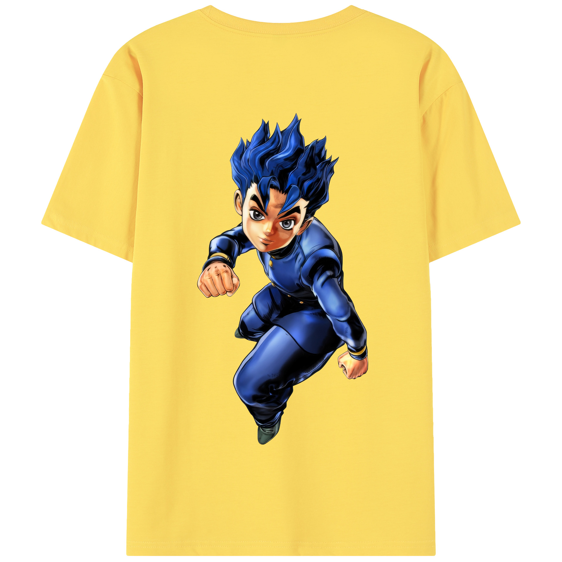 （画像用） ジョジョの奇妙な冒険 広瀨康一 JoJo's Bizarre Adventure Hirose Koichi 綿100％半袖Tシャツ（背面プリント）