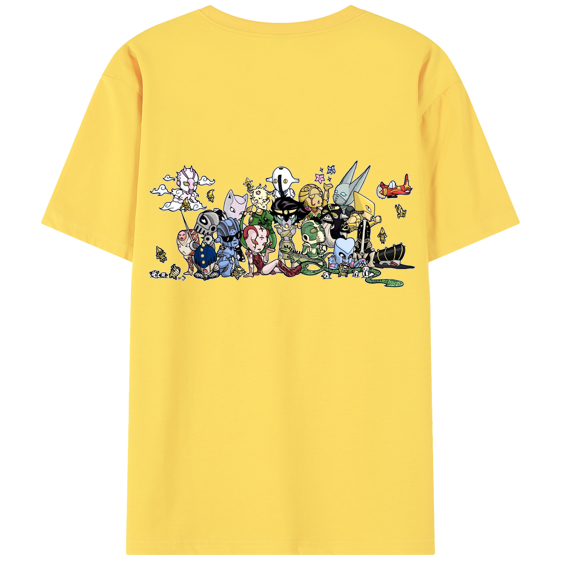 （画像用） ジョジョの奇妙な冒険 JoJo's Bizarre Adventure 綿100％半袖Tシャツ（背面プリント）
