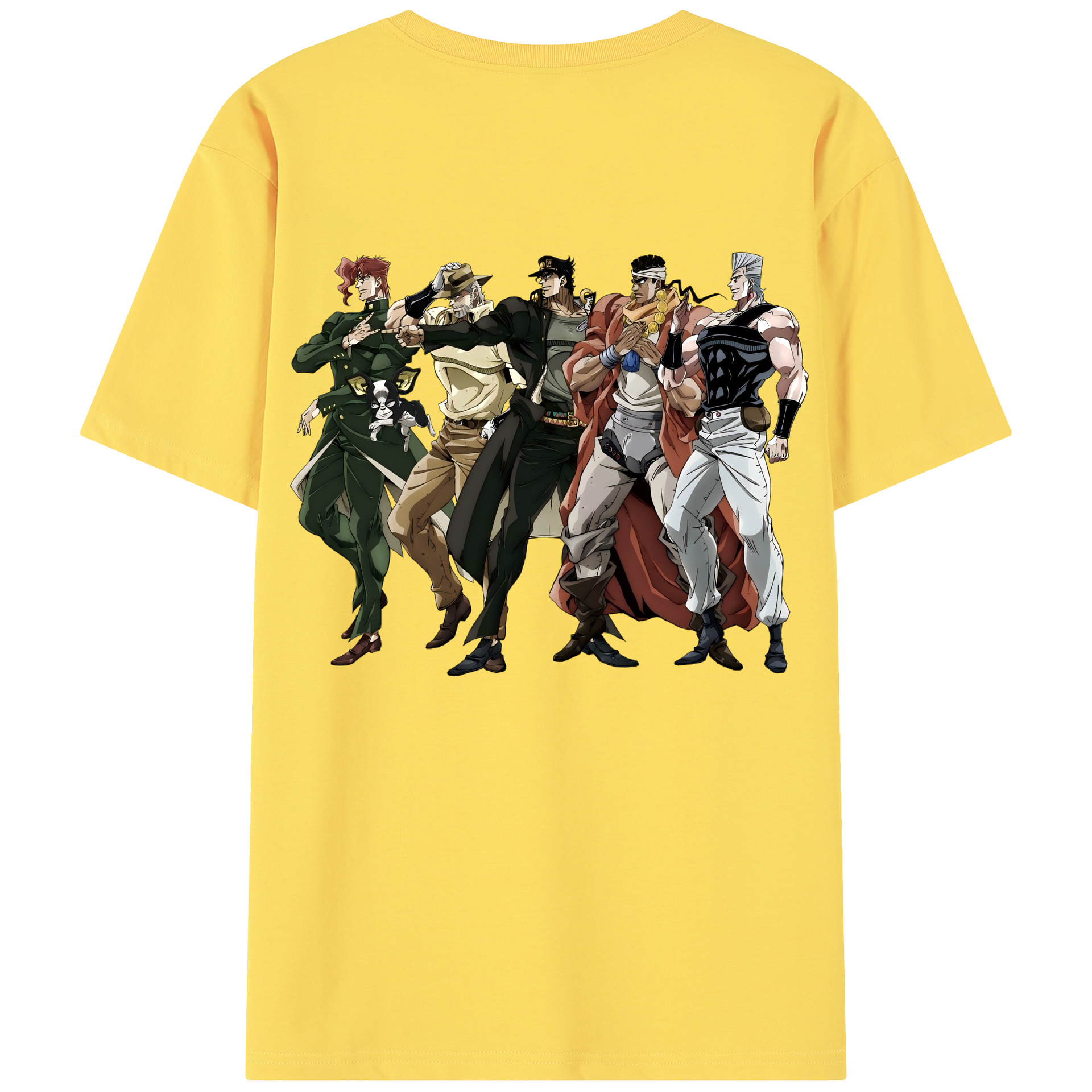 （画像用） ジョジョの奇妙な冒険 JoJo's Bizarre Adventure 綿100％半袖Tシャツ（背面プリント）