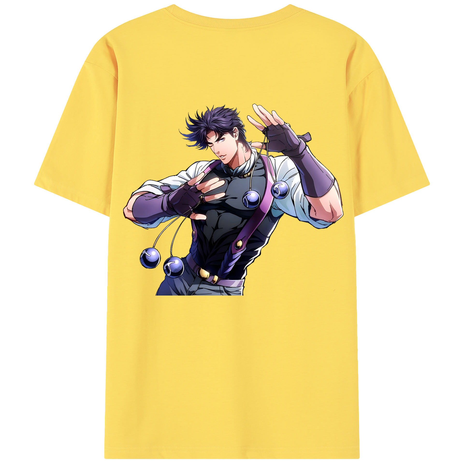 （画像用） ジョジョの奇妙な冒険 JoJo's Bizarre Adventure 綿100％半袖Tシャツ（背面プリント）