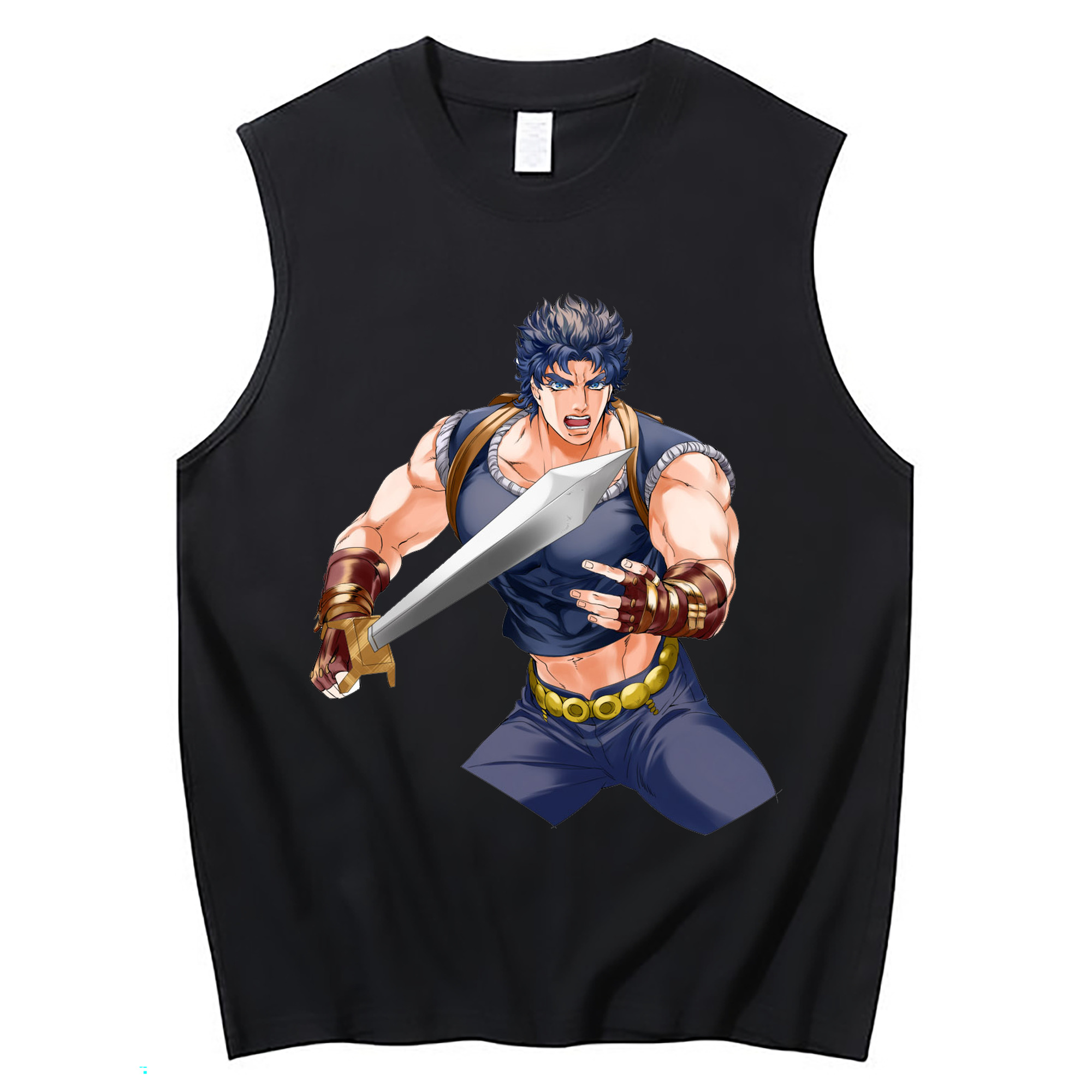 （画像用） ジョジョの奇妙な冒険 /ジョナサン?ジョースター JoJo's Bizarre Adventure Jonathan Joestar コットン100％タンクトップ（フロントプリント）