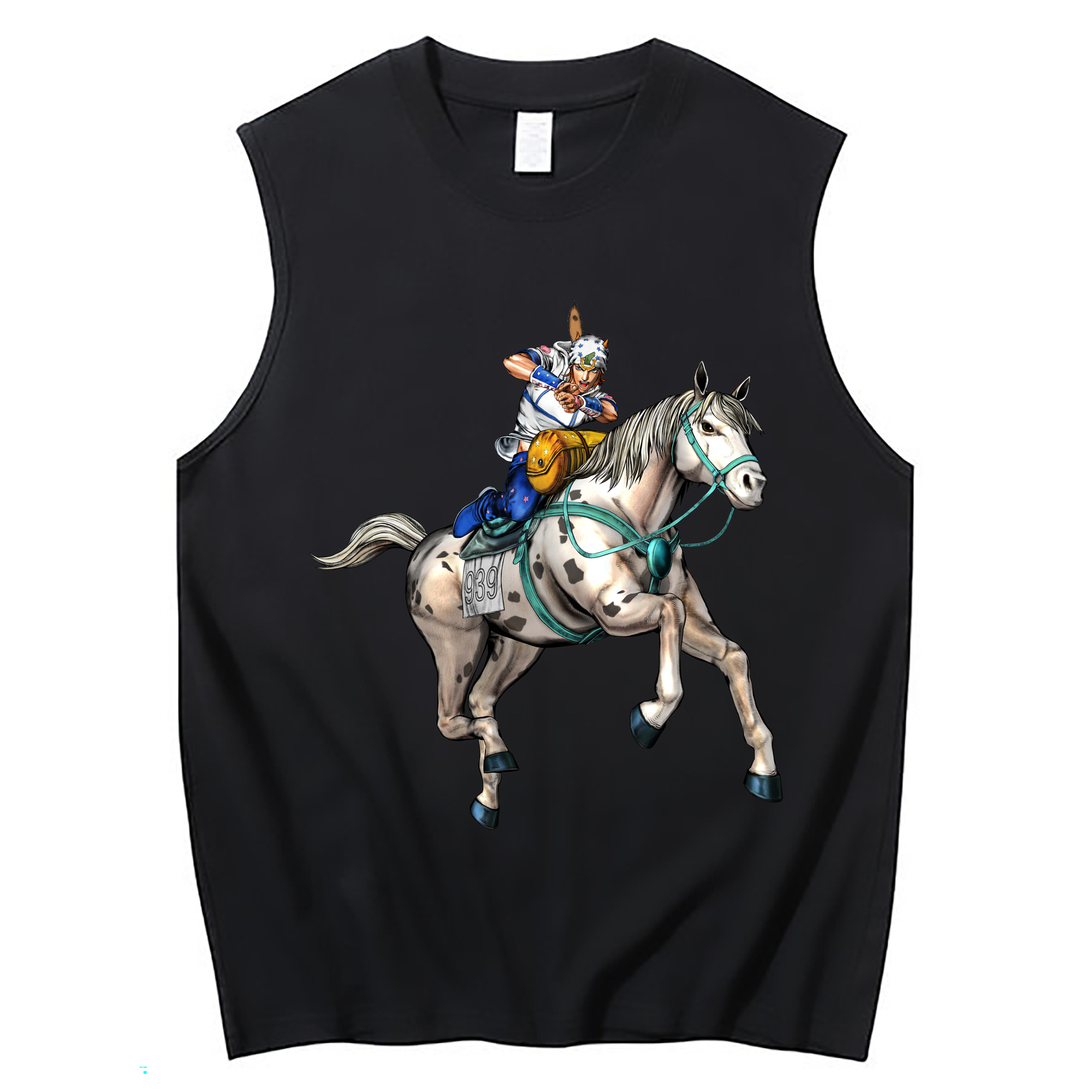 （画像用） ジョジョの奇妙な冒険 ジョナサン?ジョースター JoJo's Bizarre Adventure Jonathan Joestar コットン100％タンクトップ（フロントプリント）