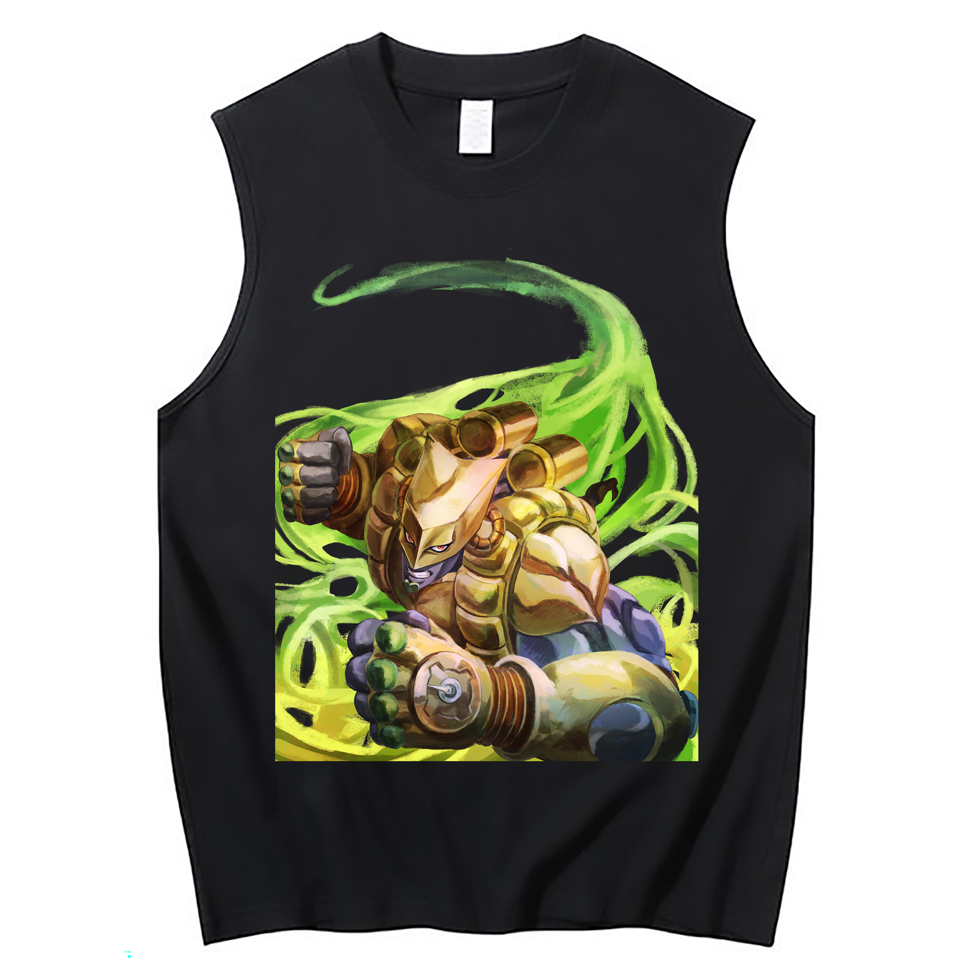 （画像用） ジョジョの奇妙な冒険 ディオ?ブランドー JoJo's Bizarre Adventure Dio Brando コットン100％タンクトップ（フロントプリント）