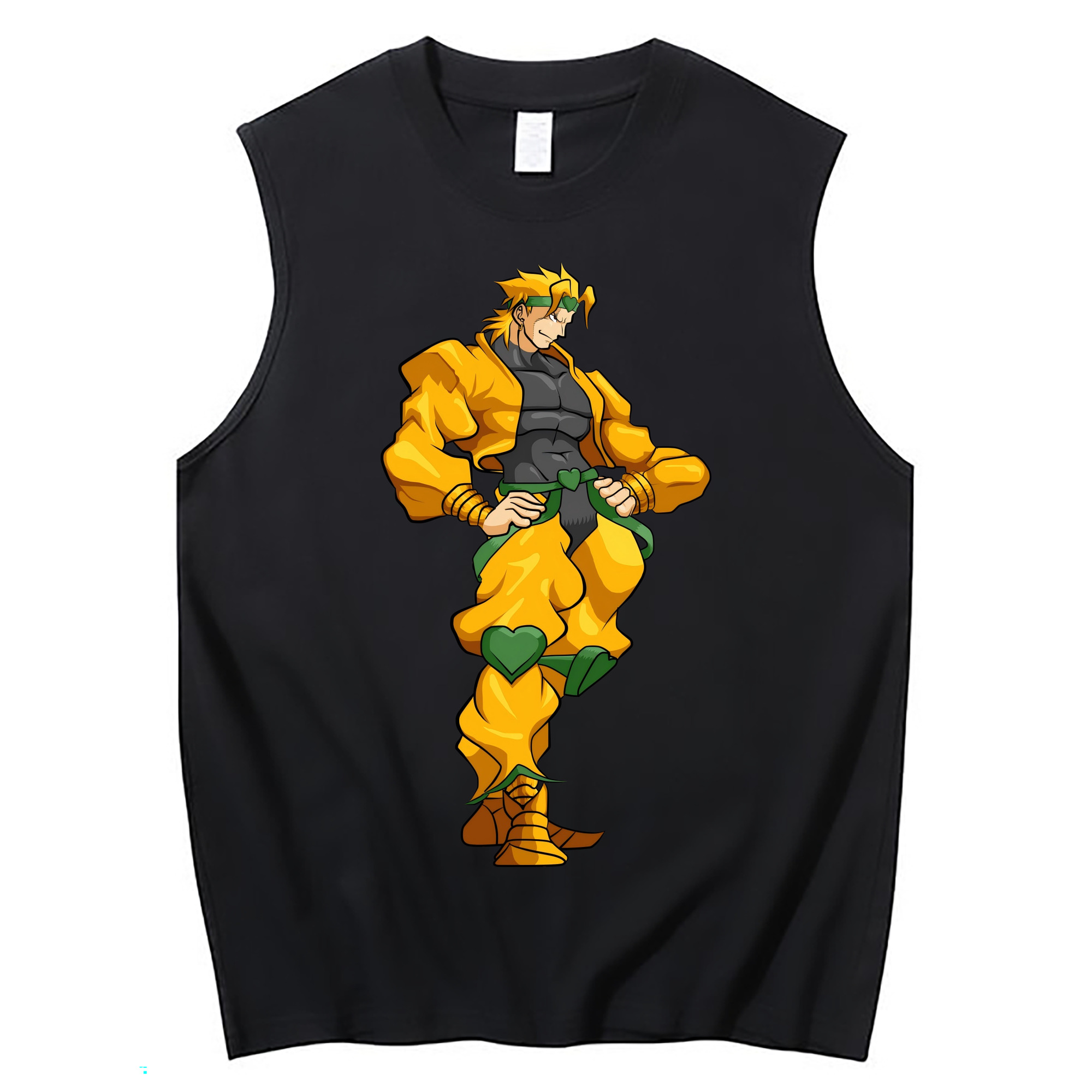 （画像用） ジョジョの奇妙な冒険 ディオ?ブランドー JoJo's Bizarre Adventure Dio Brando コットン100％タンクトップ（フロントプリント）