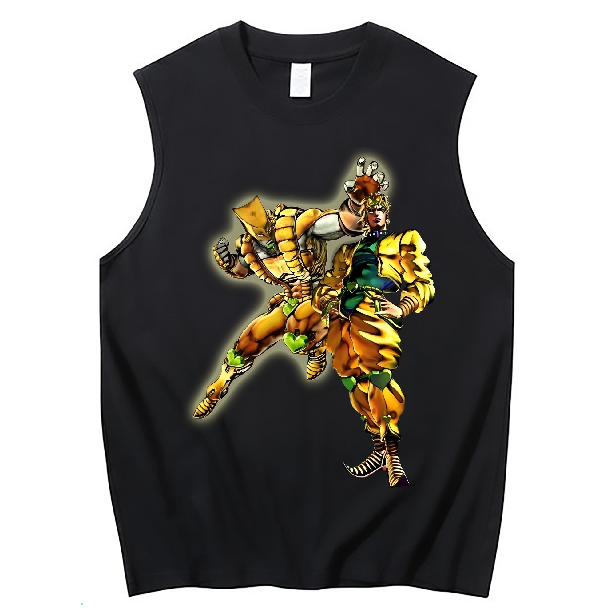（画像用） ジョジョの奇妙な冒険 ディオ?ブランドー JoJo's Bizarre Adventure Dio Brando コットン100％タンクトップ（フロントプリント）