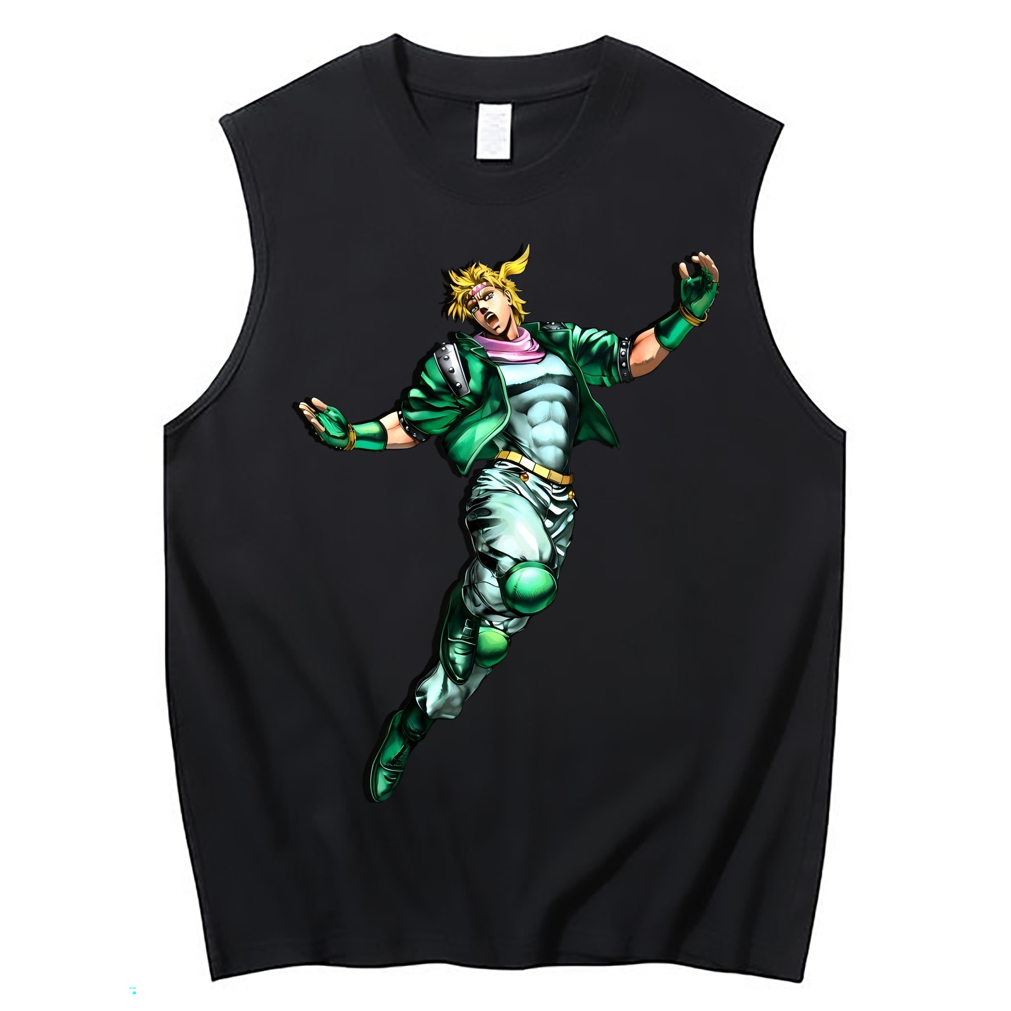 （画像用） ジョジョの奇妙な冒険 ディオ?ブランドー JoJo's Bizarre Adventure Dio Brando コットン100％タンクトップ（フロントプリント）