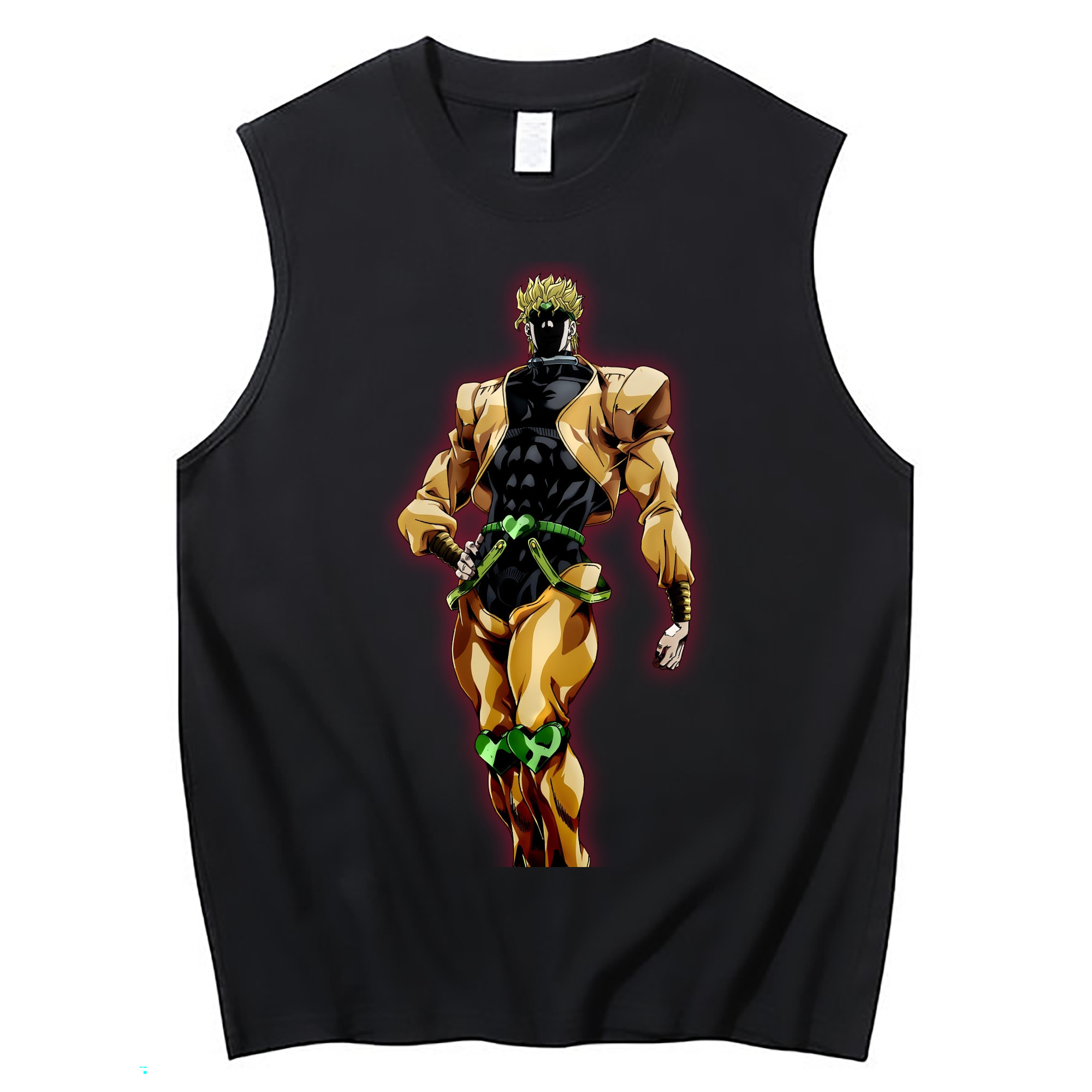（画像用） ジョジョの奇妙な冒険 ディオ?ブランドー JoJo's Bizarre Adventure Dio Brando コットン100％タンクトップ（フロントプリント）