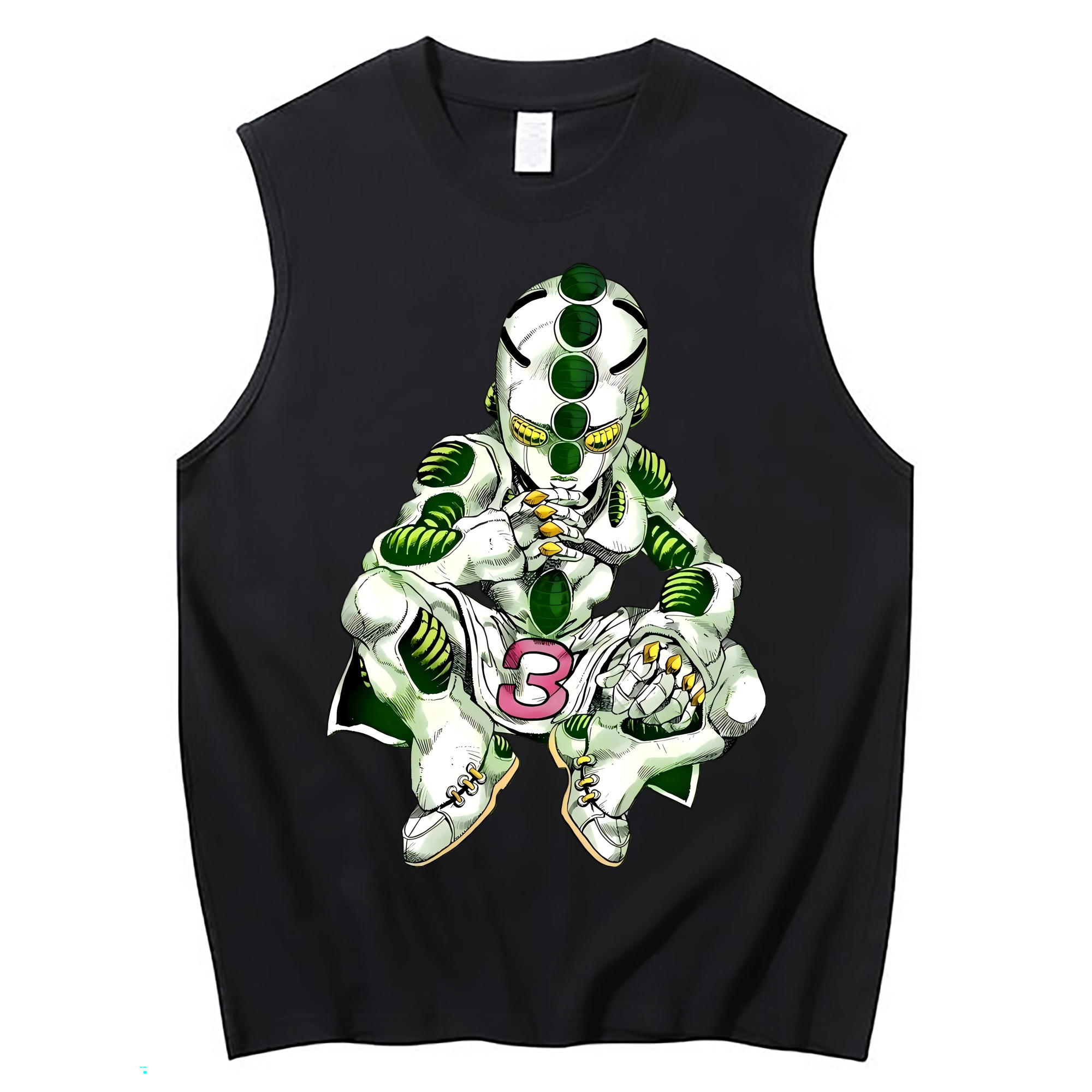 （画像用） ジョジョの奇妙な冒険 広瀨康一 JoJo's Bizarre Adventure Hirose Koichi コットン100％タンクトップ（フロントプリント）