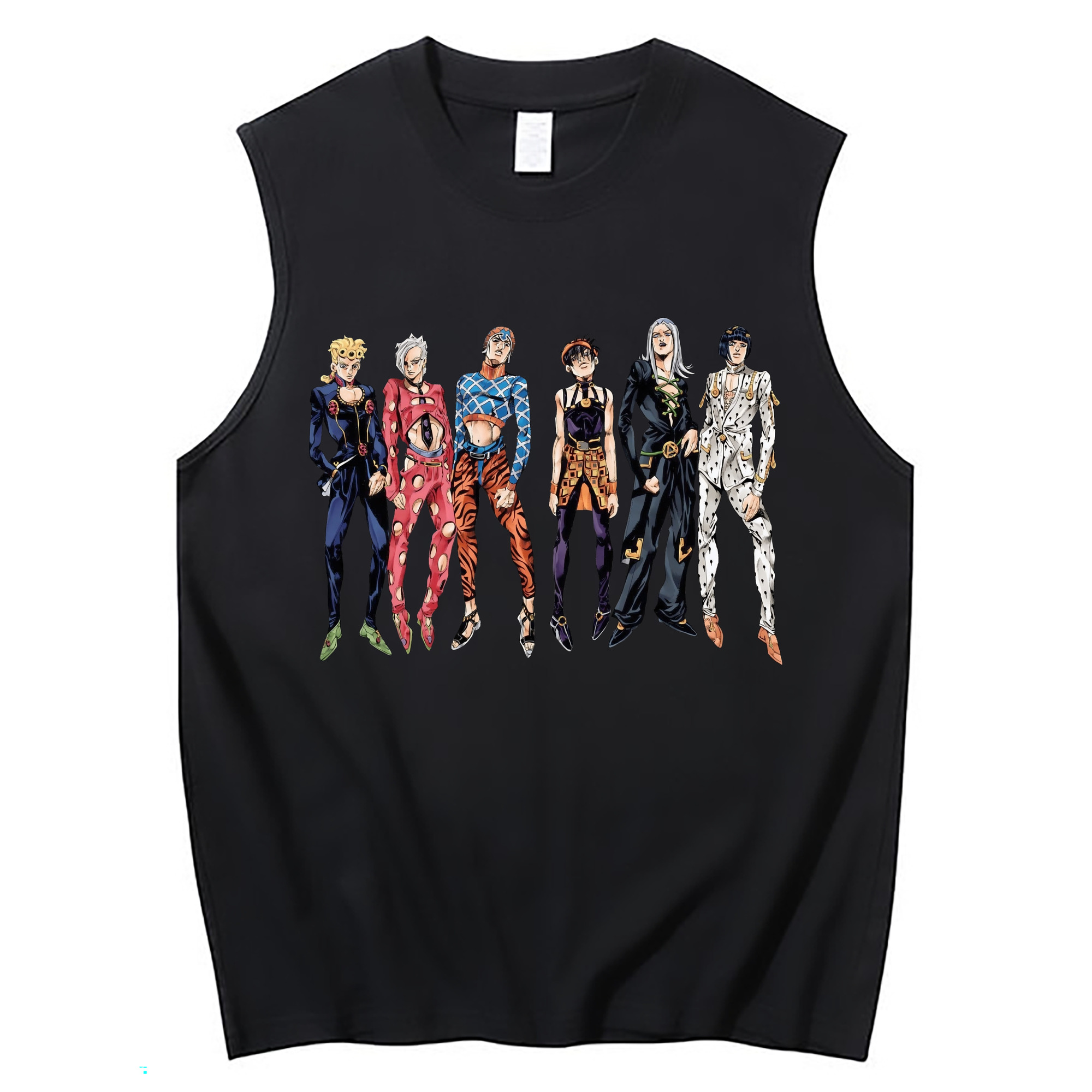 （画像用） ジョジョの奇妙な冒険 JoJo's Bizarre Adventure コットン100％タンクトップ（フロントプリント）