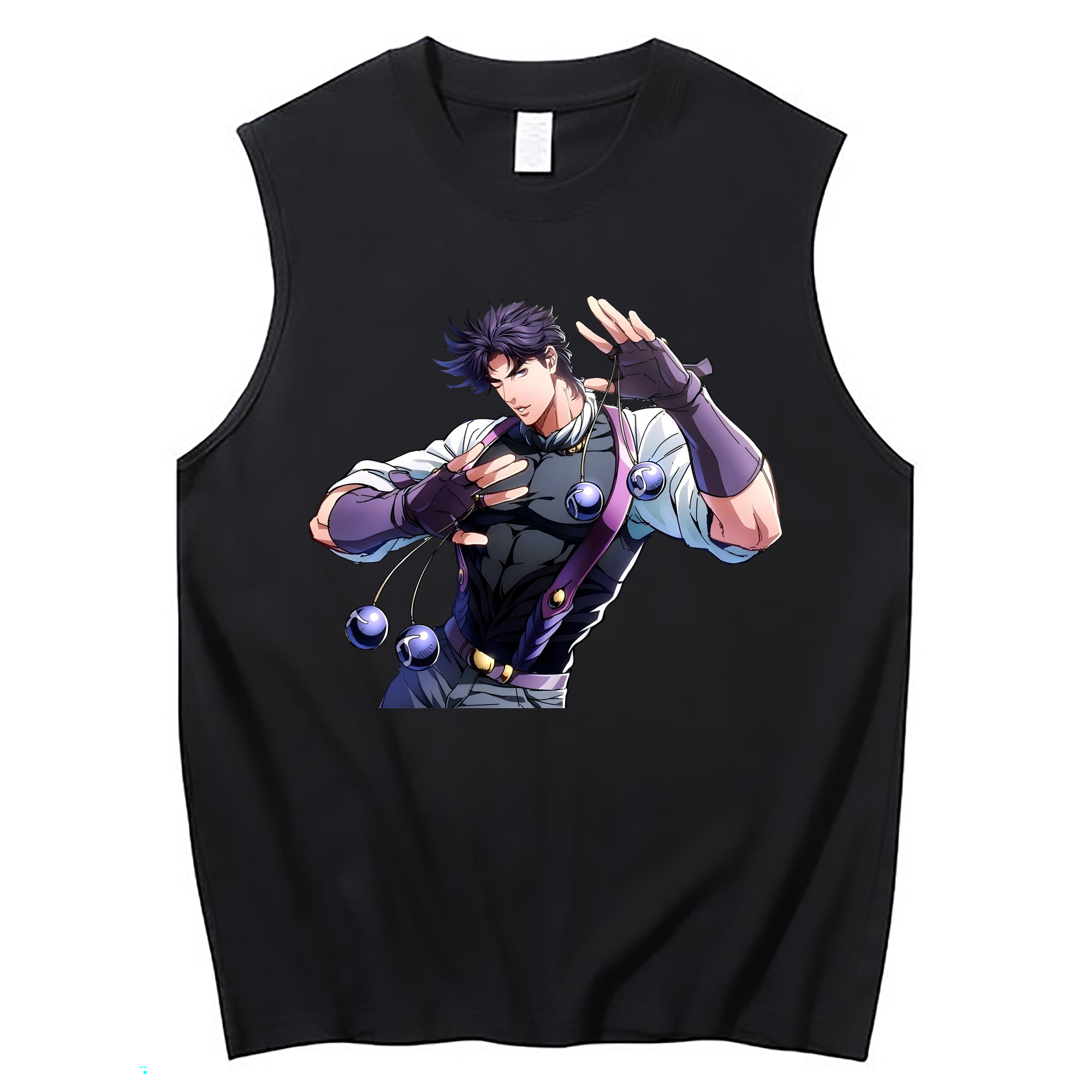 （画像用） ジョジョの奇妙な冒険 JoJo's Bizarre Adventure コットン100％タンクトップ（フロントプリント）