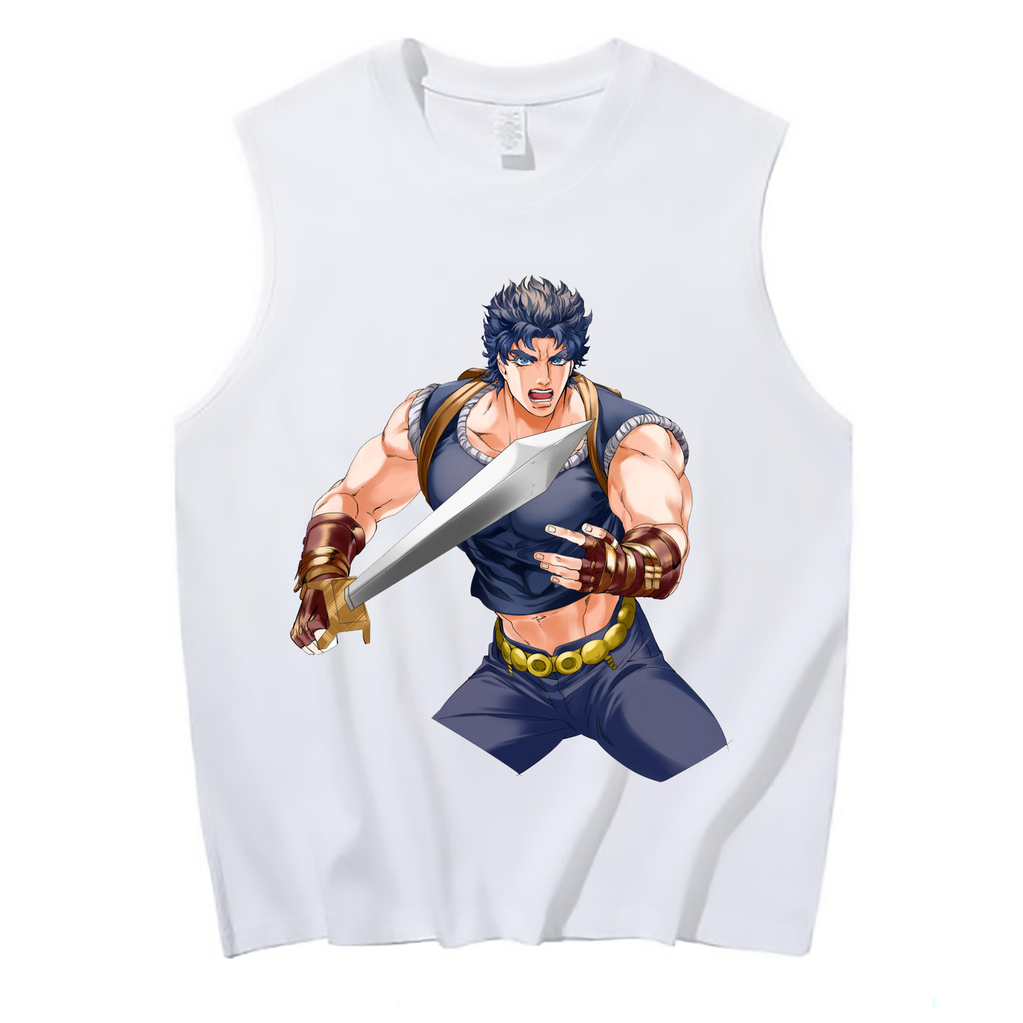 （画像用） ジョジョの奇妙な冒険 /ジョナサン?ジョースター JoJo's Bizarre Adventure Jonathan Joestar コットン100％タンクトップ（フロントプリント）