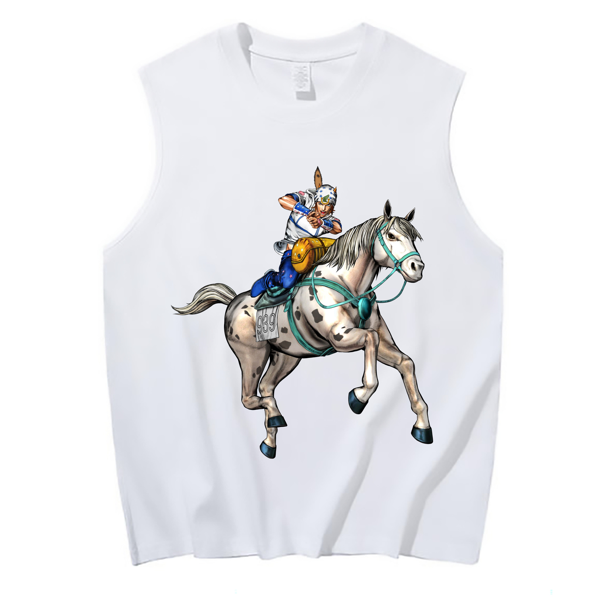 （画像用） ジョジョの奇妙な冒険 ジョナサン?ジョースター JoJo's Bizarre Adventure Jonathan Joestar コットン100％タンクトップ（フロントプリント）