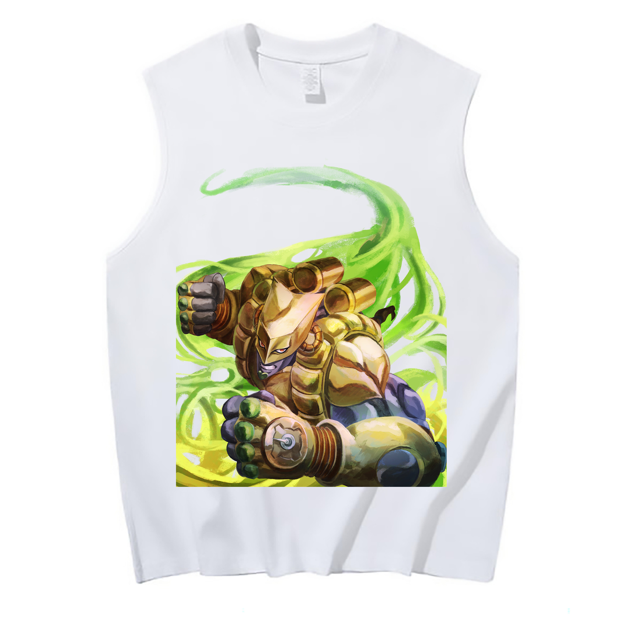 （画像用） ジョジョの奇妙な冒険 ディオ?ブランドー JoJo's Bizarre Adventure Dio Brando コットン100％タンクトップ（フロントプリント）