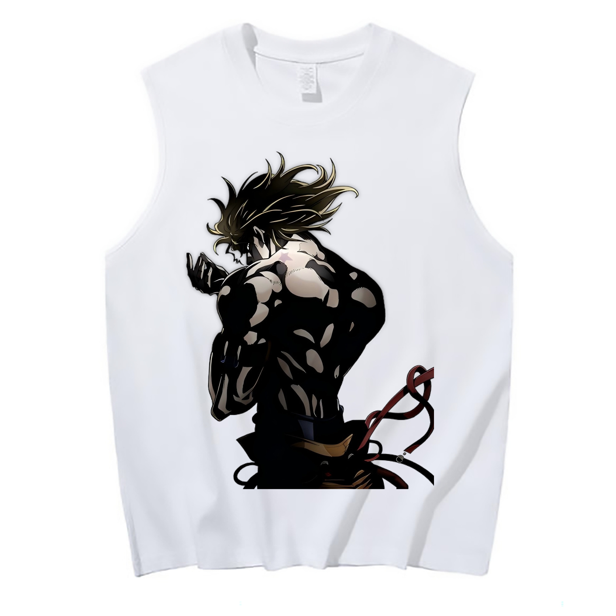 （画像用） ジョジョの奇妙な冒険 ディオ?ブランドー JoJo's Bizarre Adventure Dio Brando コットン100％タンクトップ（フロントプリント）