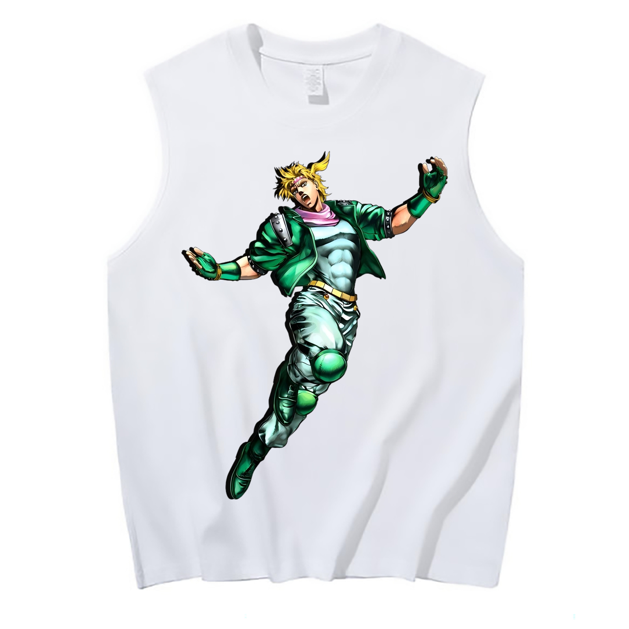 （画像用） ジョジョの奇妙な冒険 ディオ?ブランドー JoJo's Bizarre Adventure Dio Brando コットン100％タンクトップ（フロントプリント）