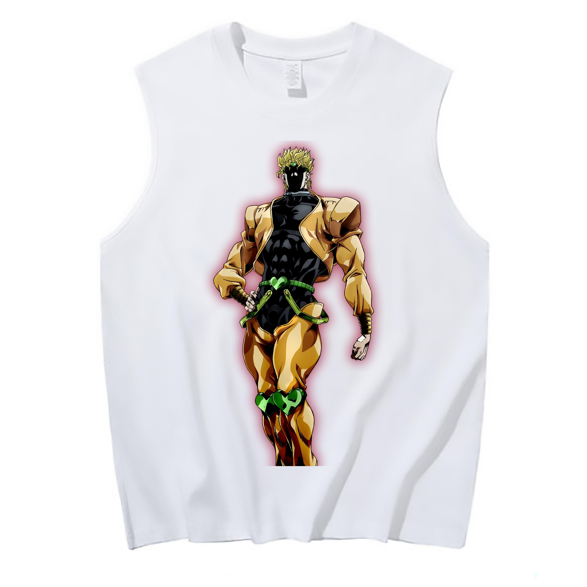 （画像用） ジョジョの奇妙な冒険 ディオ?ブランドー JoJo's Bizarre Adventure Dio Brando コットン100％タンクトップ（フロントプリント）