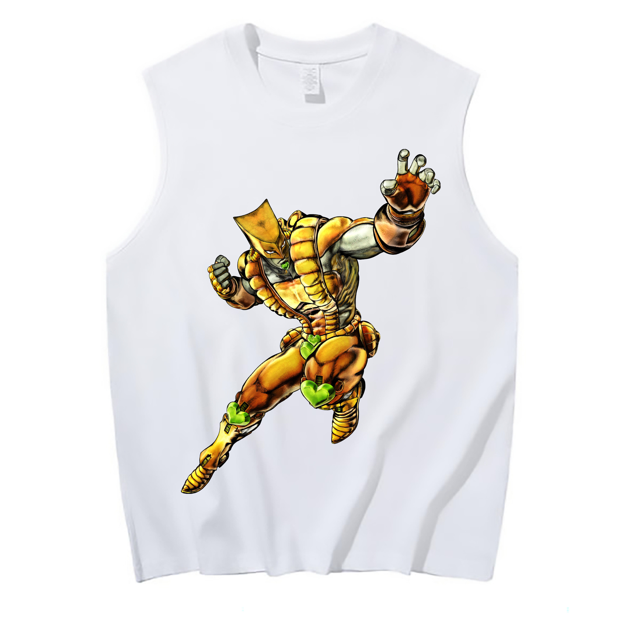 （画像用） ジョジョの奇妙な冒険 ディオ?ブランドー JoJo's Bizarre Adventure Dio Brando コットン100％タンクトップ（フロントプリント）