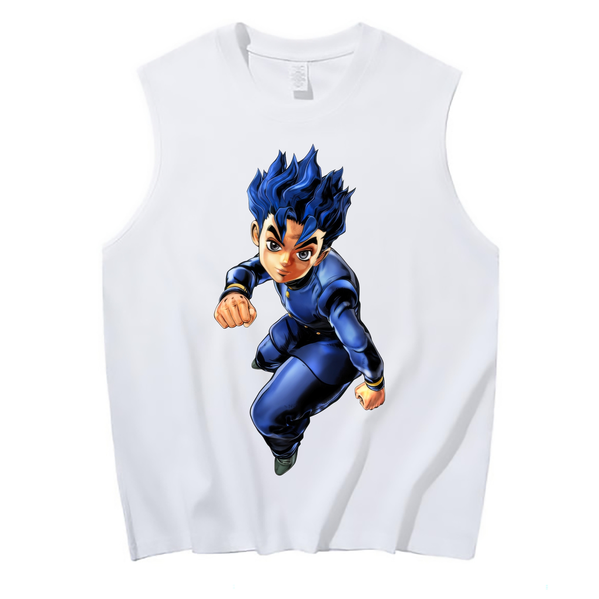 （画像用） ジョジョの奇妙な冒険 広瀨康一 JoJo's Bizarre Adventure Hirose Koichi コットン100％タンクトップ（フロントプリント）