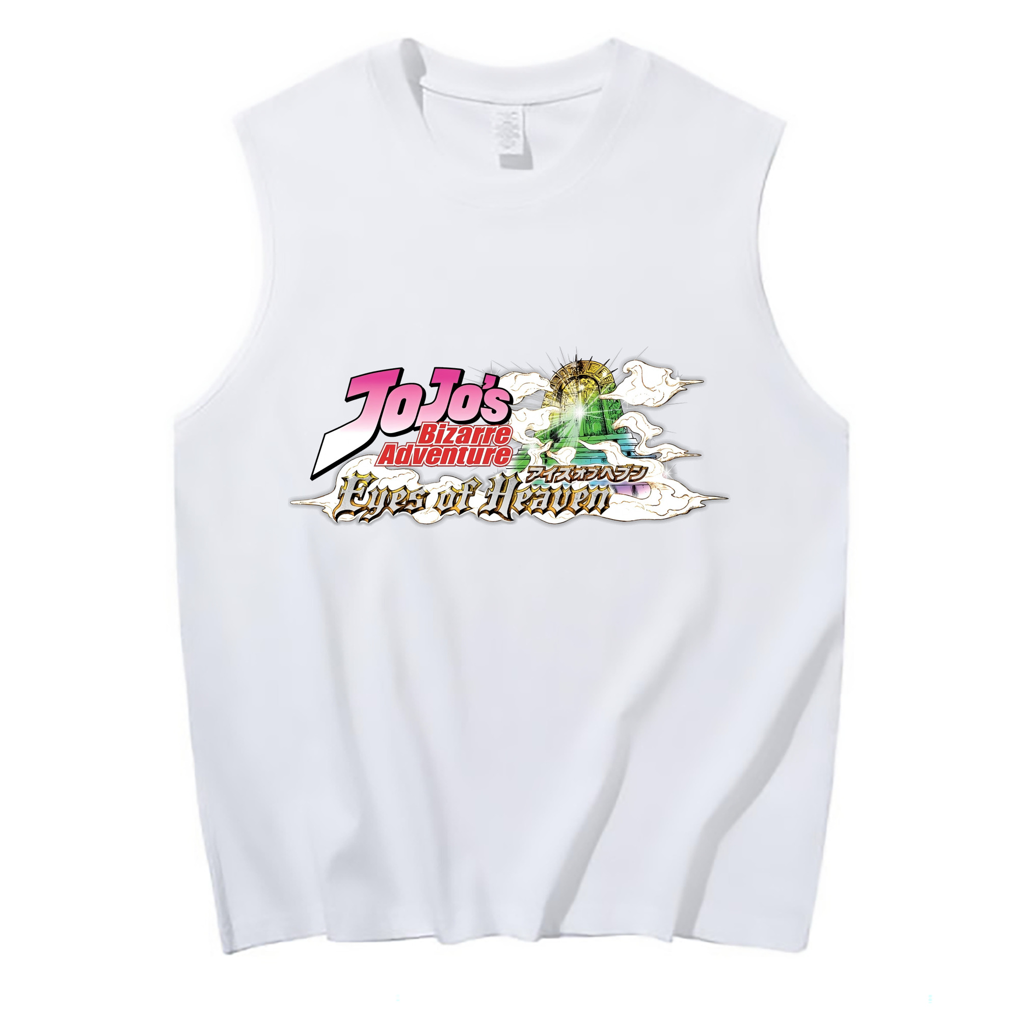 （画像用） ジョジョの奇妙な冒険 JoJo's Bizarre Adventure コットン100％タンクトップ（フロントプリント）