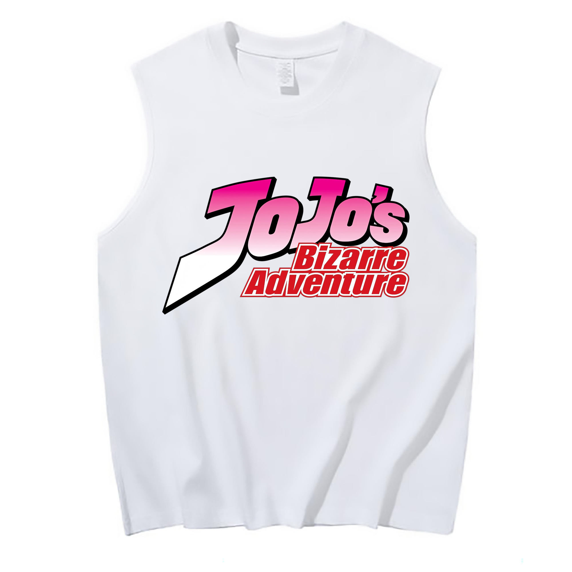 （画像用） ジョジョの奇妙な冒険 JoJo's Bizarre Adventure コットン100％タンクトップ（フロントプリント）