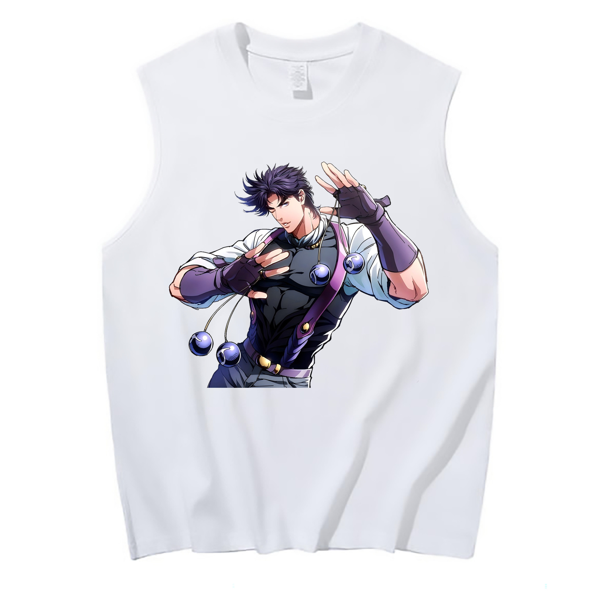 （画像用） ジョジョの奇妙な冒険 JoJo's Bizarre Adventure コットン100％タンクトップ（フロントプリント）