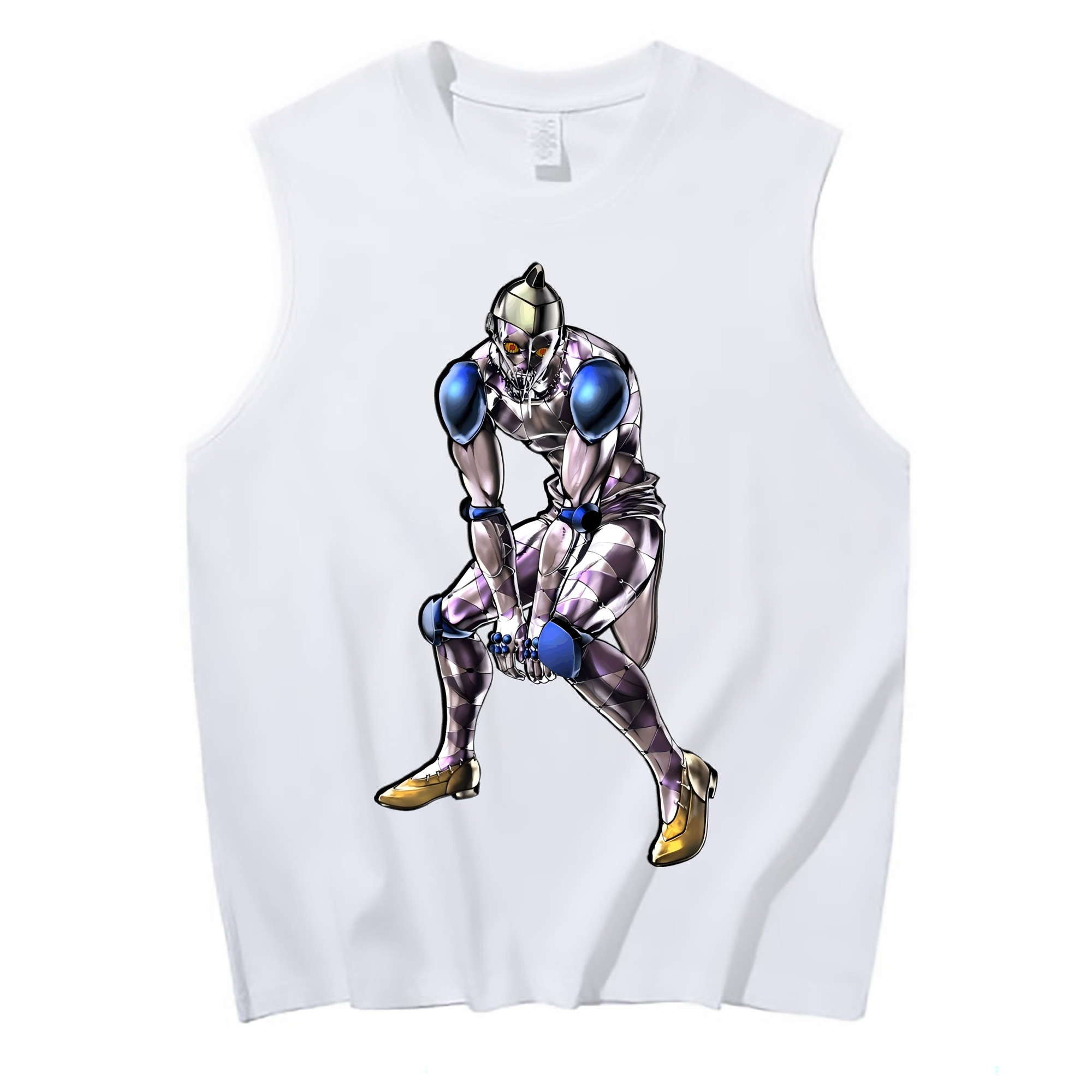 （画像用） ジョジョの奇妙な冒険 JoJo's Bizarre Adventure コットン100％タンクトップ（フロントプリント）