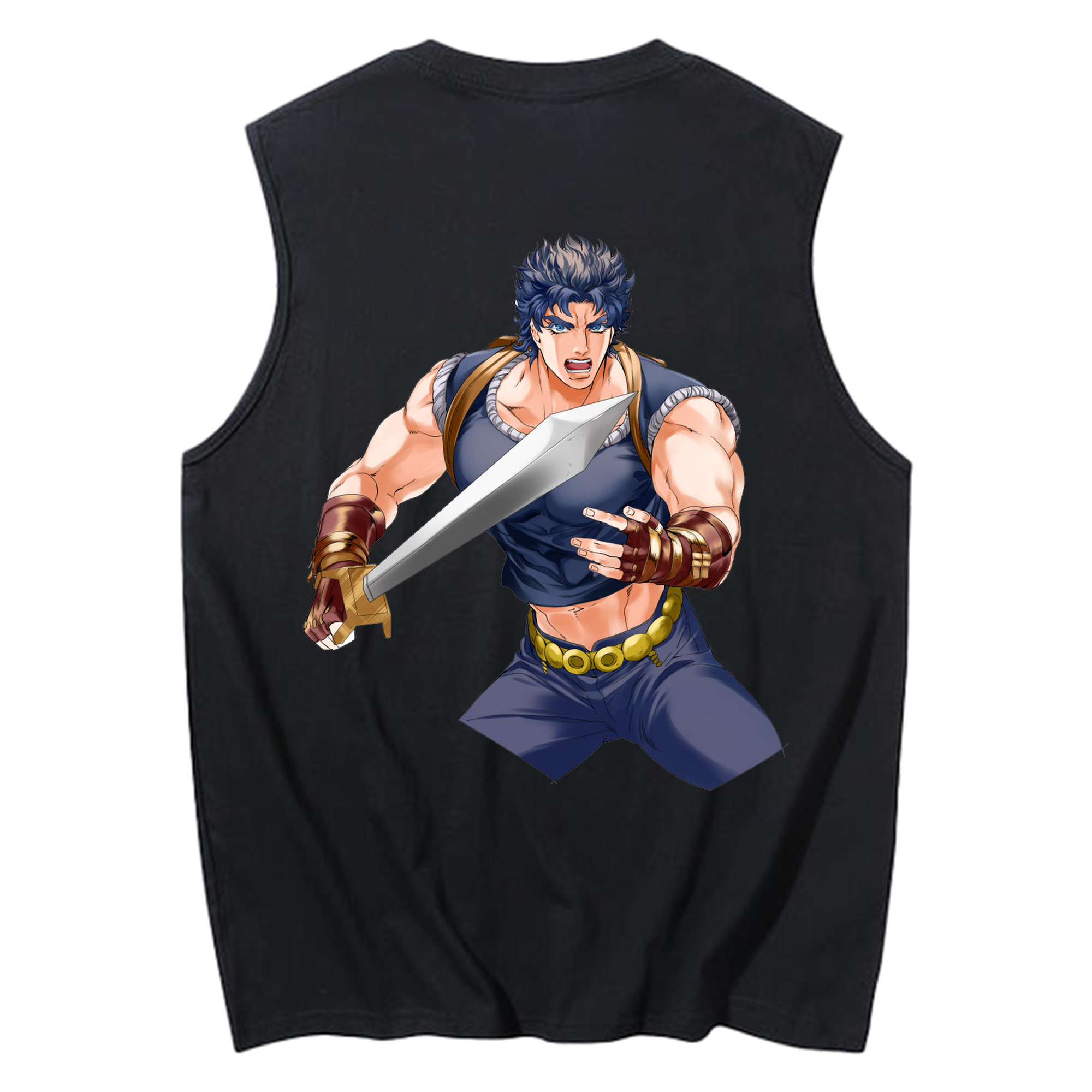 （画像用） ジョジョの奇妙な冒険 /ジョナサン?ジョースター JoJo's Bizarre Adventure Jonathan Joestar コットン100％タンクトップ（背面プリント）