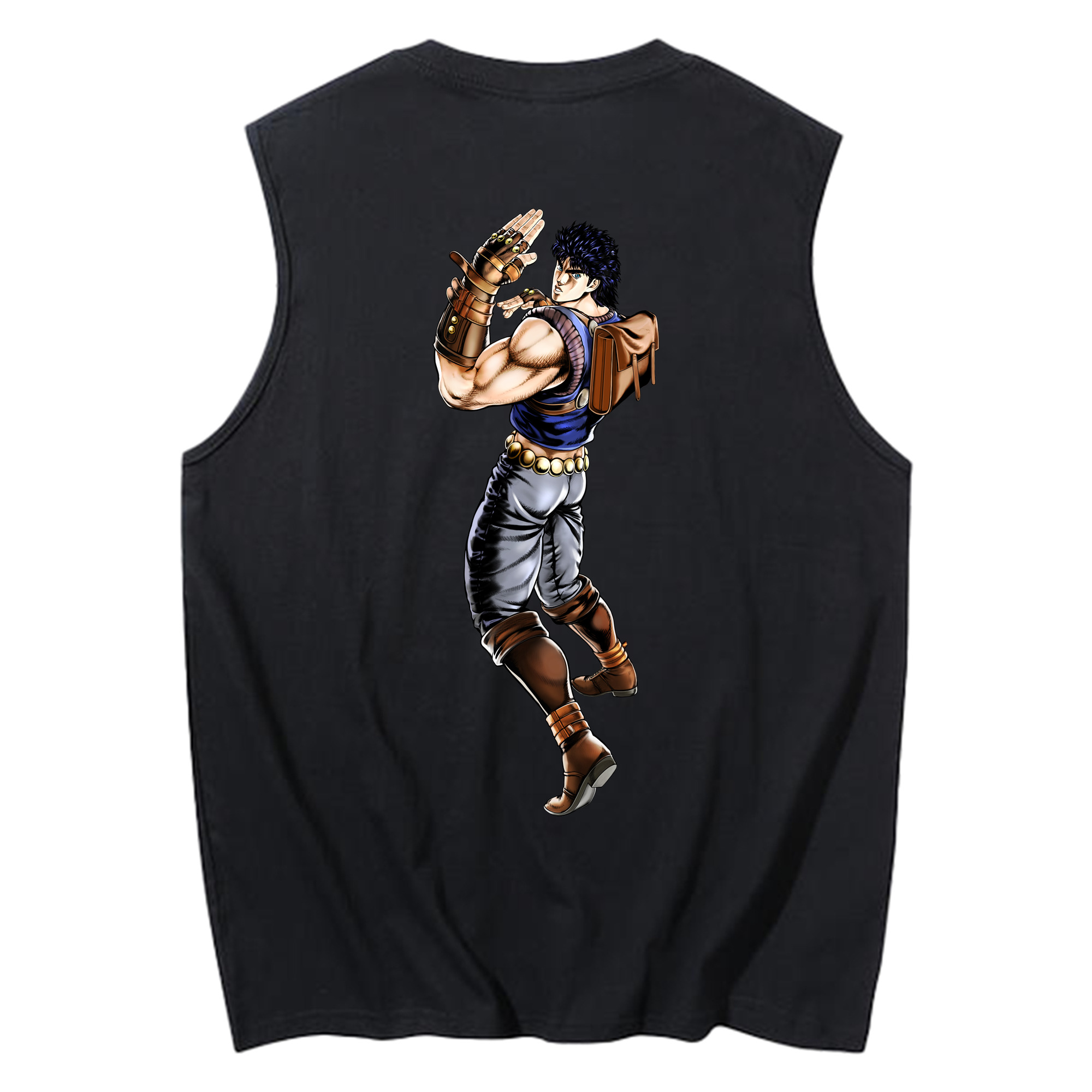（画像用） ジョジョの奇妙な冒険 /ジョナサン?ジョースター JoJo's Bizarre Adventure Jonathan Joestar コットン100％タンクトップ（背面プリント）
