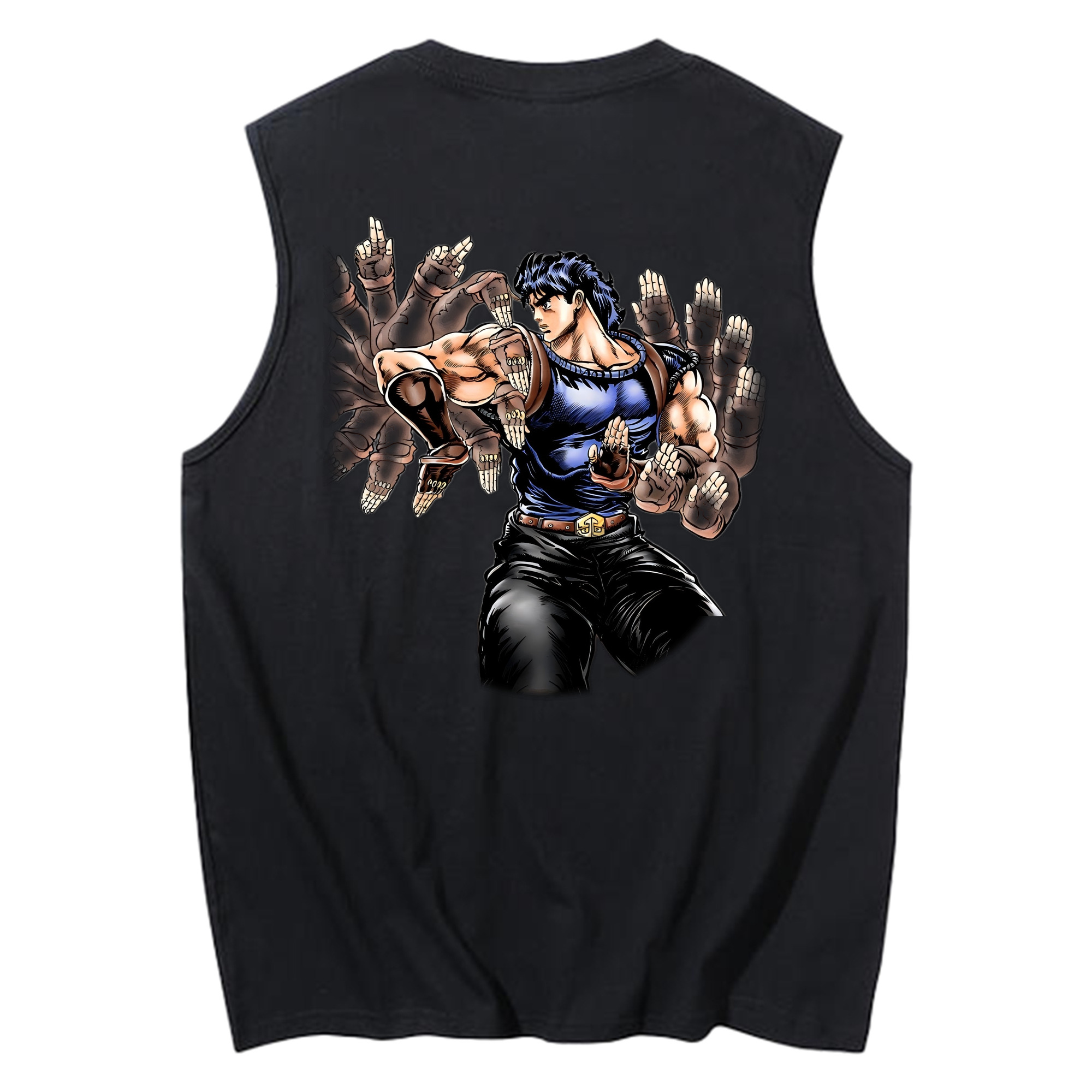 （画像用） ジョジョの奇妙な冒険 /ジョナサン?ジョースター JoJo's Bizarre Adventure Jonathan Joestar コットン100％タンクトップ（背面プリント）